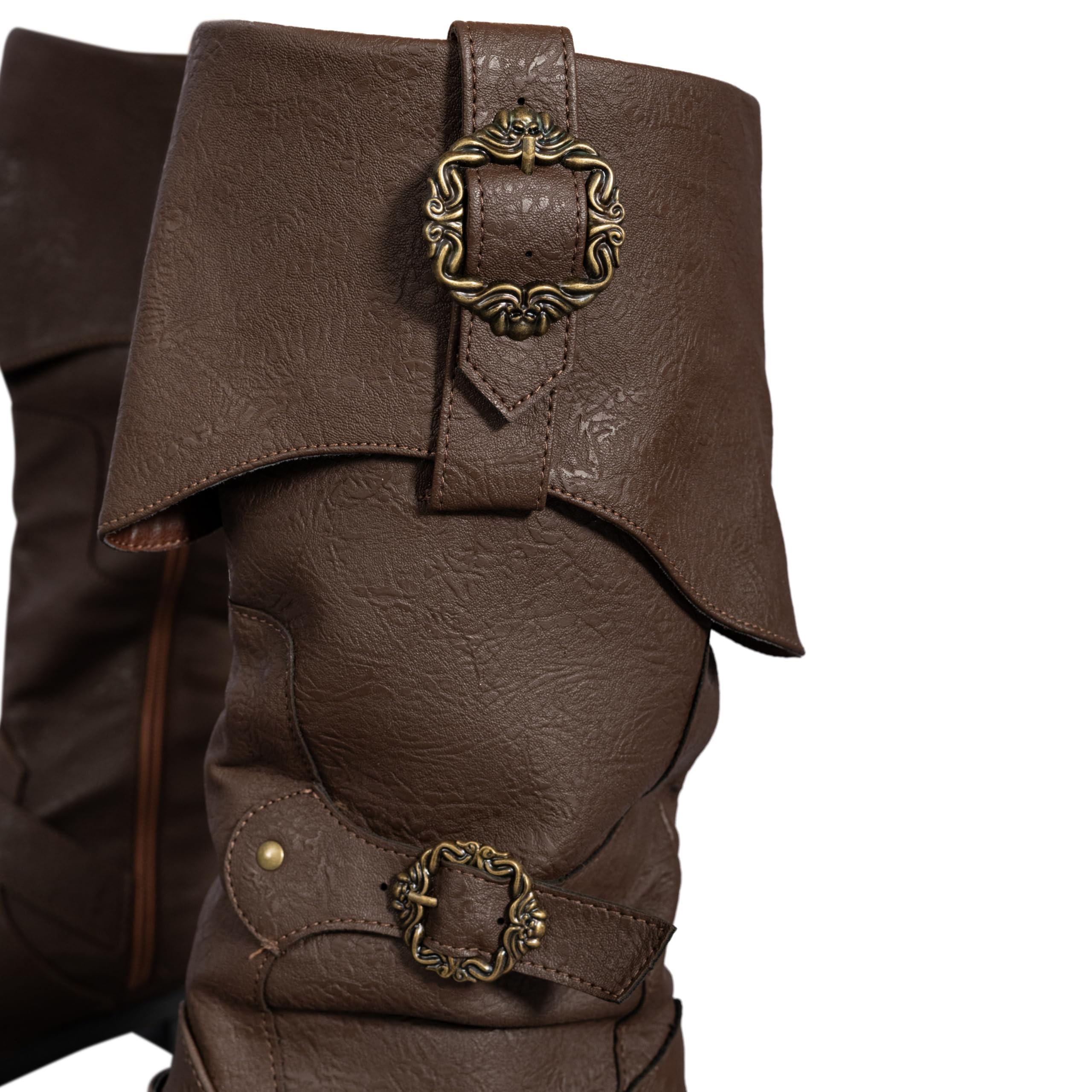 Caribbean Pirate Halloween Cosplay Unisex Costume Boots - Image 10