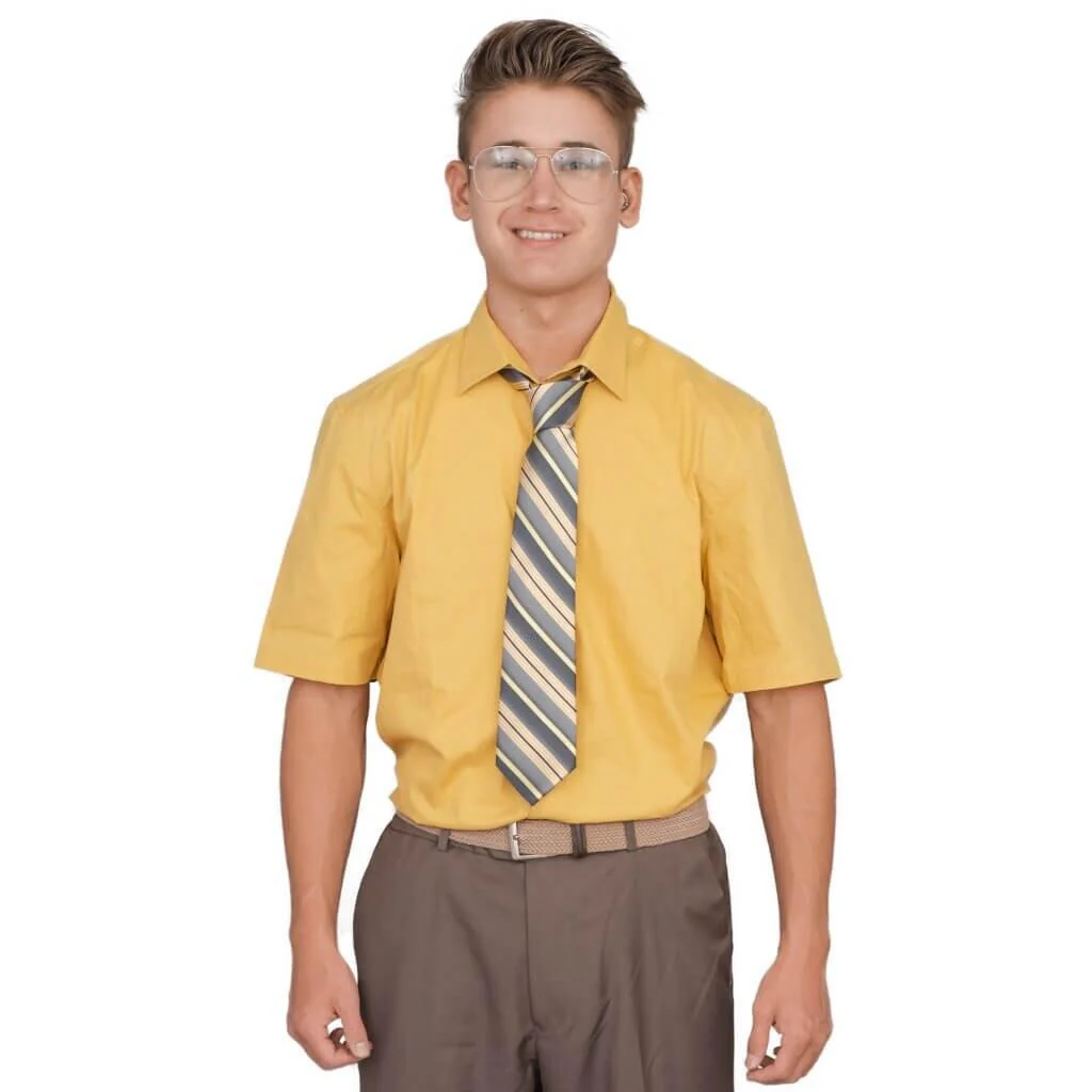 Adult Unisex Office TV Series Schrute Short Sleeve Replica Halloween Cosplay Costume Set