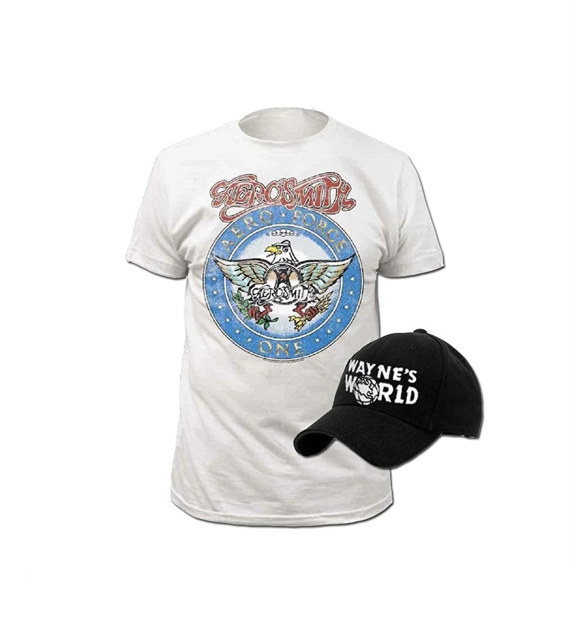 Adult Wayne's World T-shirt/Hat Adult Unisex Halloween Cosplay Costume Set