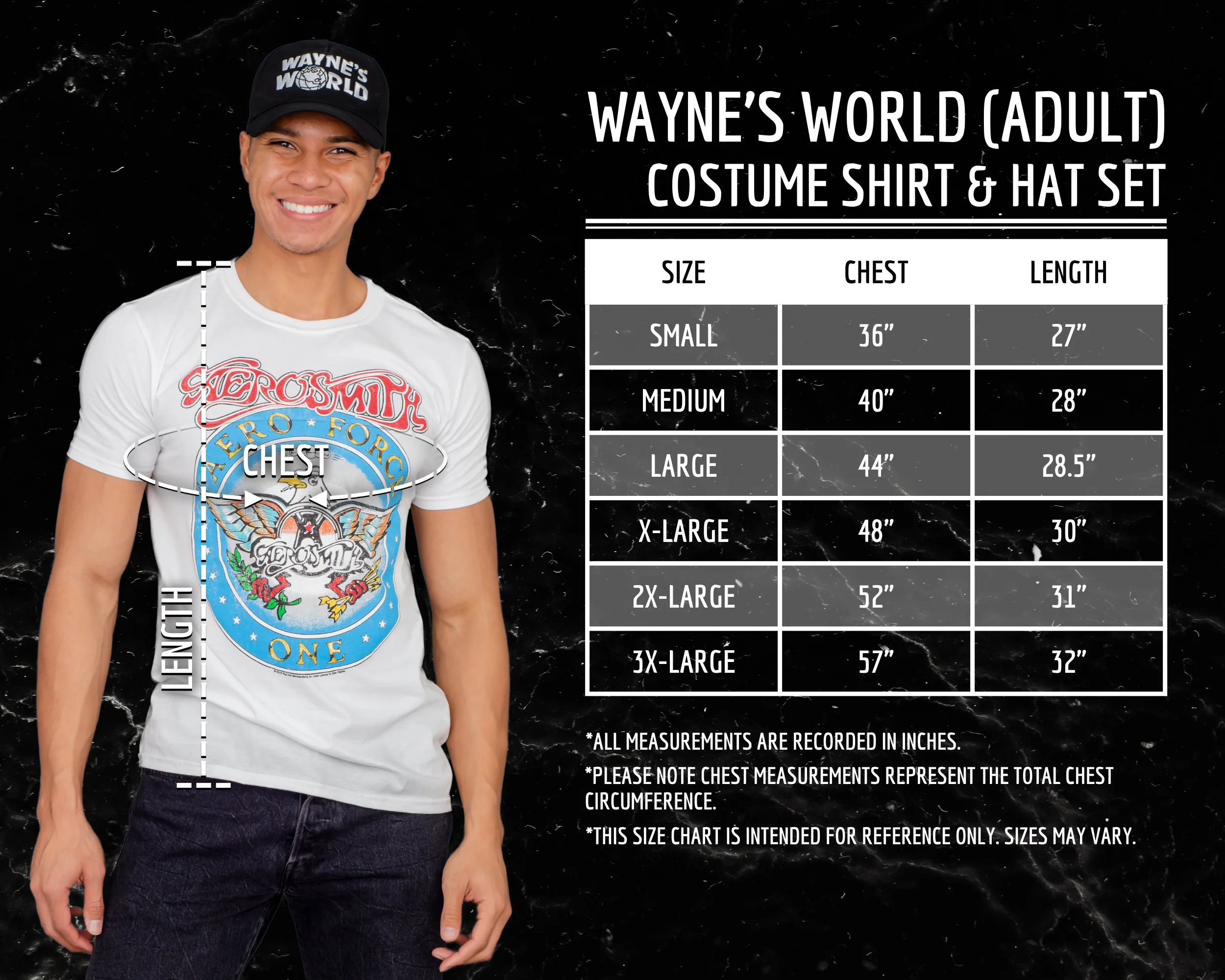 Adult Wayne's World T-shirt/Hat Adult Unisex Halloween Cosplay Costume Set - Image 10