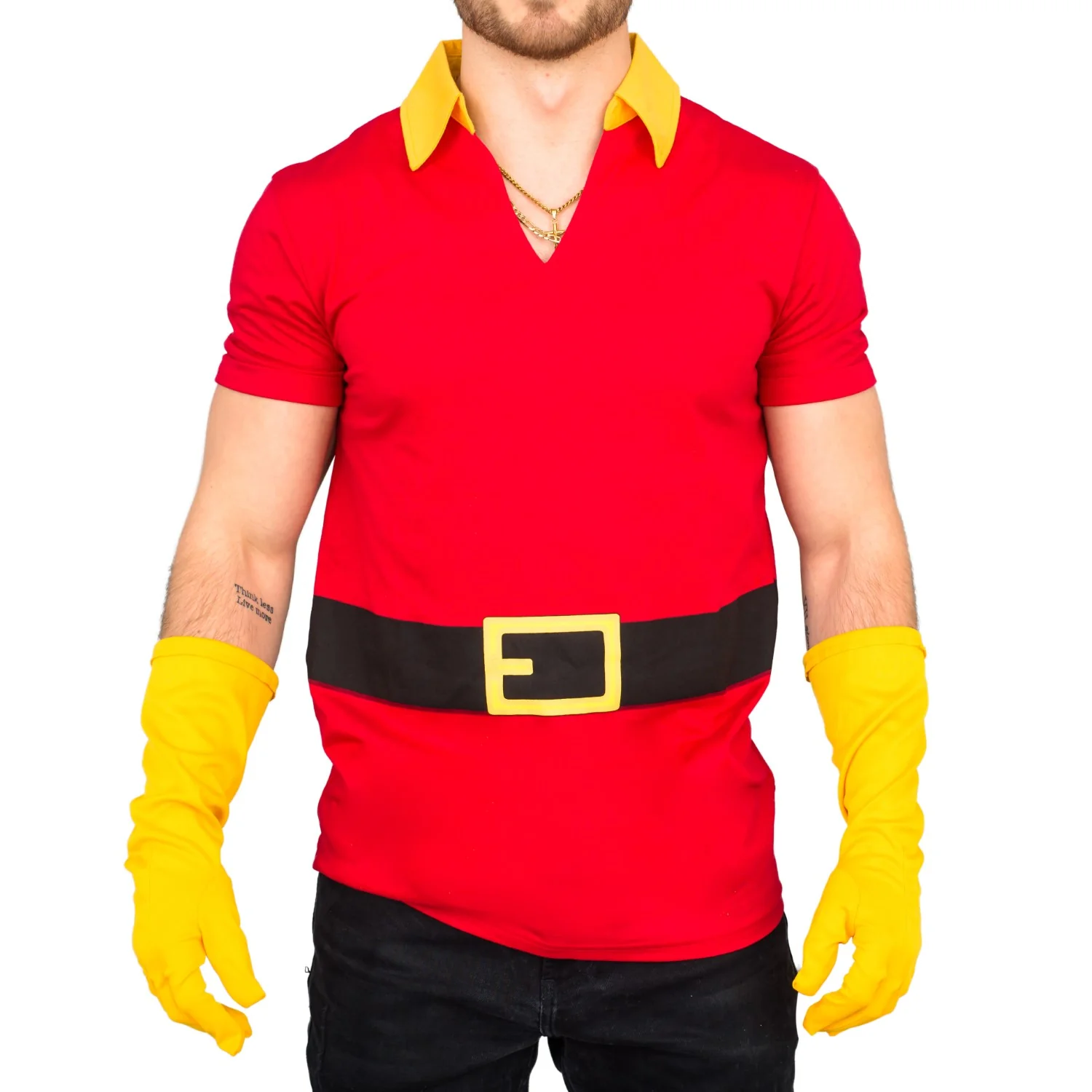 Beast Hunter Adult Unisex Halloween Cosplay Costume Shirt-Gloves-Wig Set - Image 2