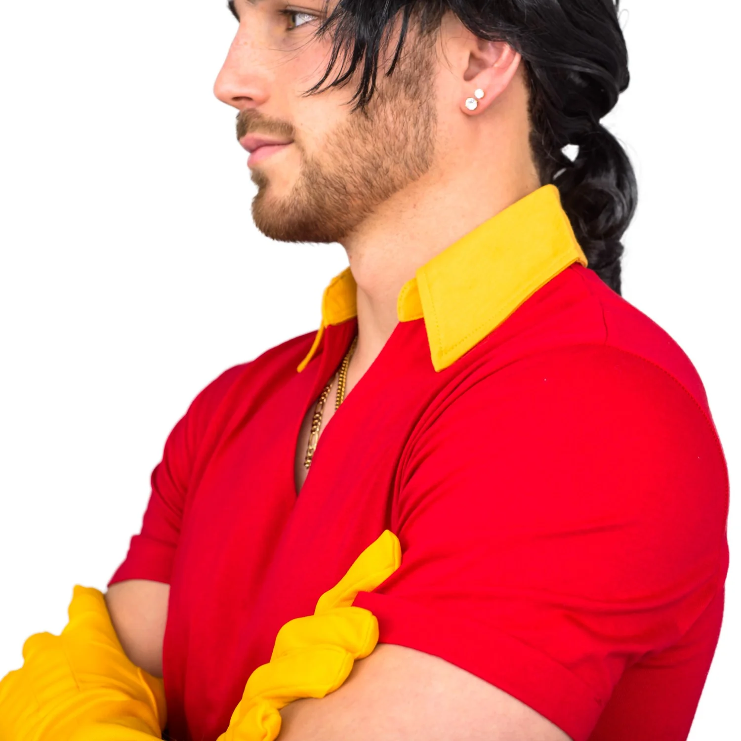 Beast Hunter Adult Unisex Halloween Cosplay Costume Shirt-Gloves-Wig Set - Image 3