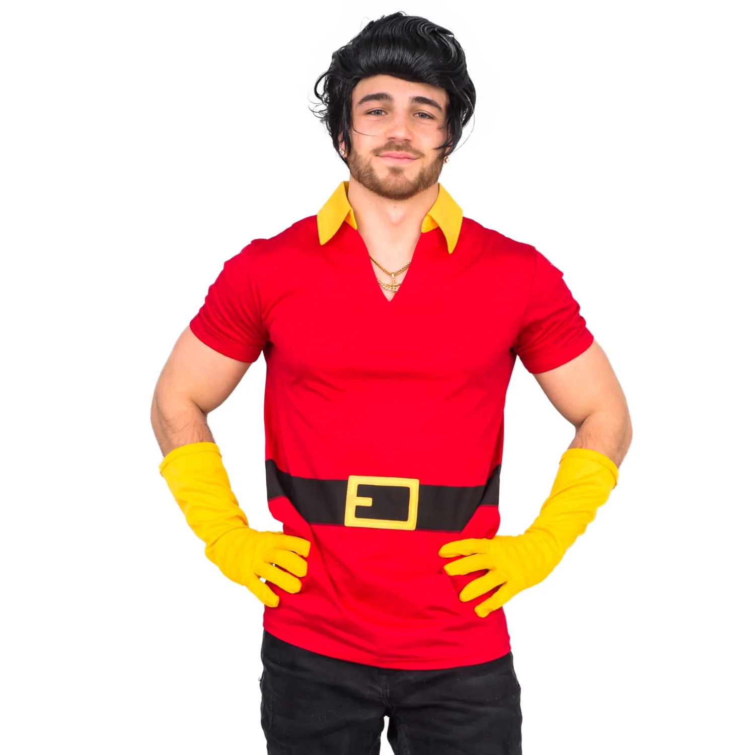 Beast Hunter Adult Unisex Halloween Cosplay Costume Shirt-Gloves-Wig Set - Image 6