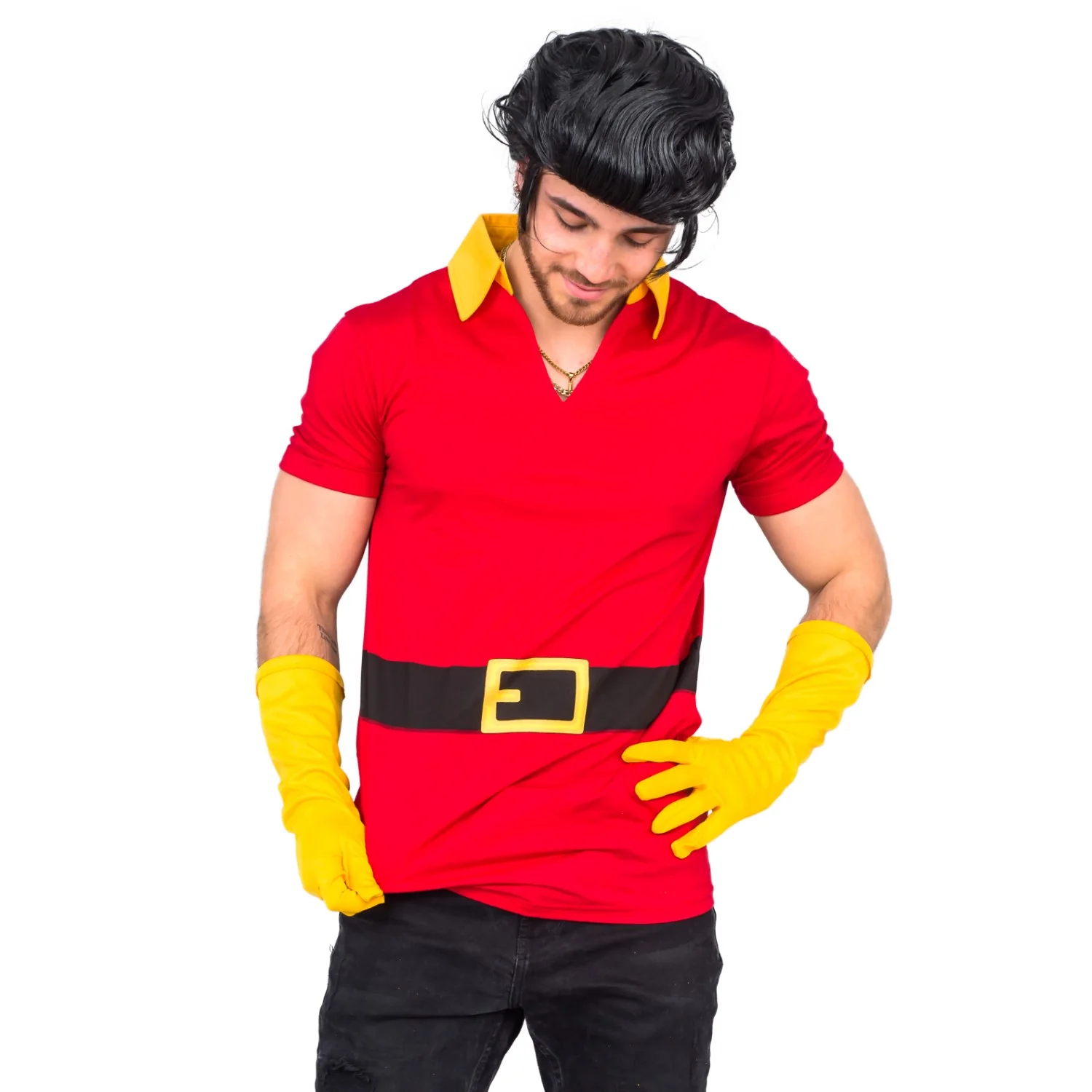 Beast Hunter Adult Unisex Halloween Cosplay Costume Shirt-Gloves-Wig Set - Image 8