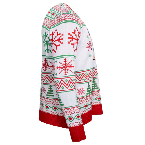 Best Friends Fair Isle Faces South Park Adult Unisex Ugly Christmas Sweater - Image 3