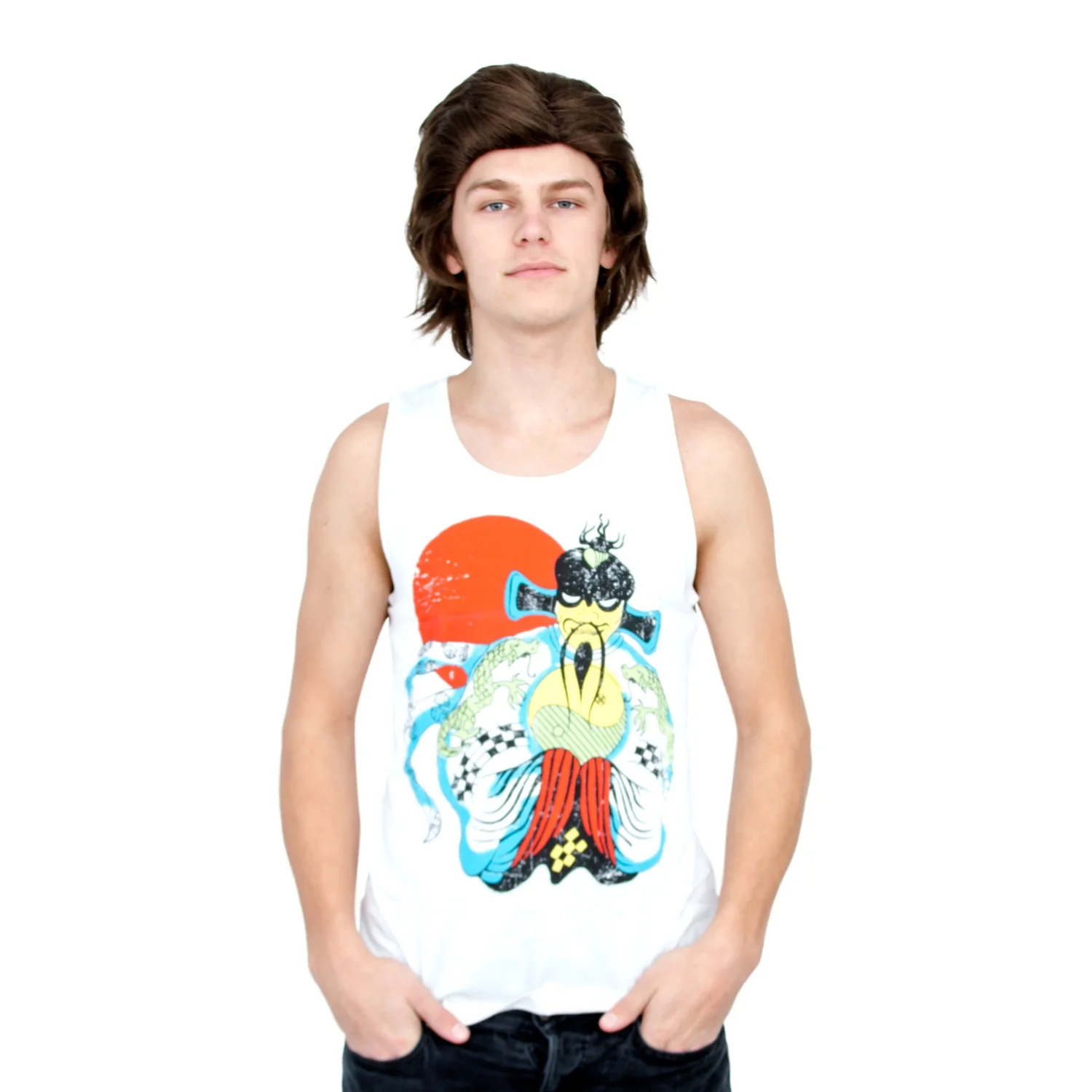 Big Trouble Little China Fu Manchu Adult Unisex Halloween Cosplay Costume Replica Tank Top - Image 5