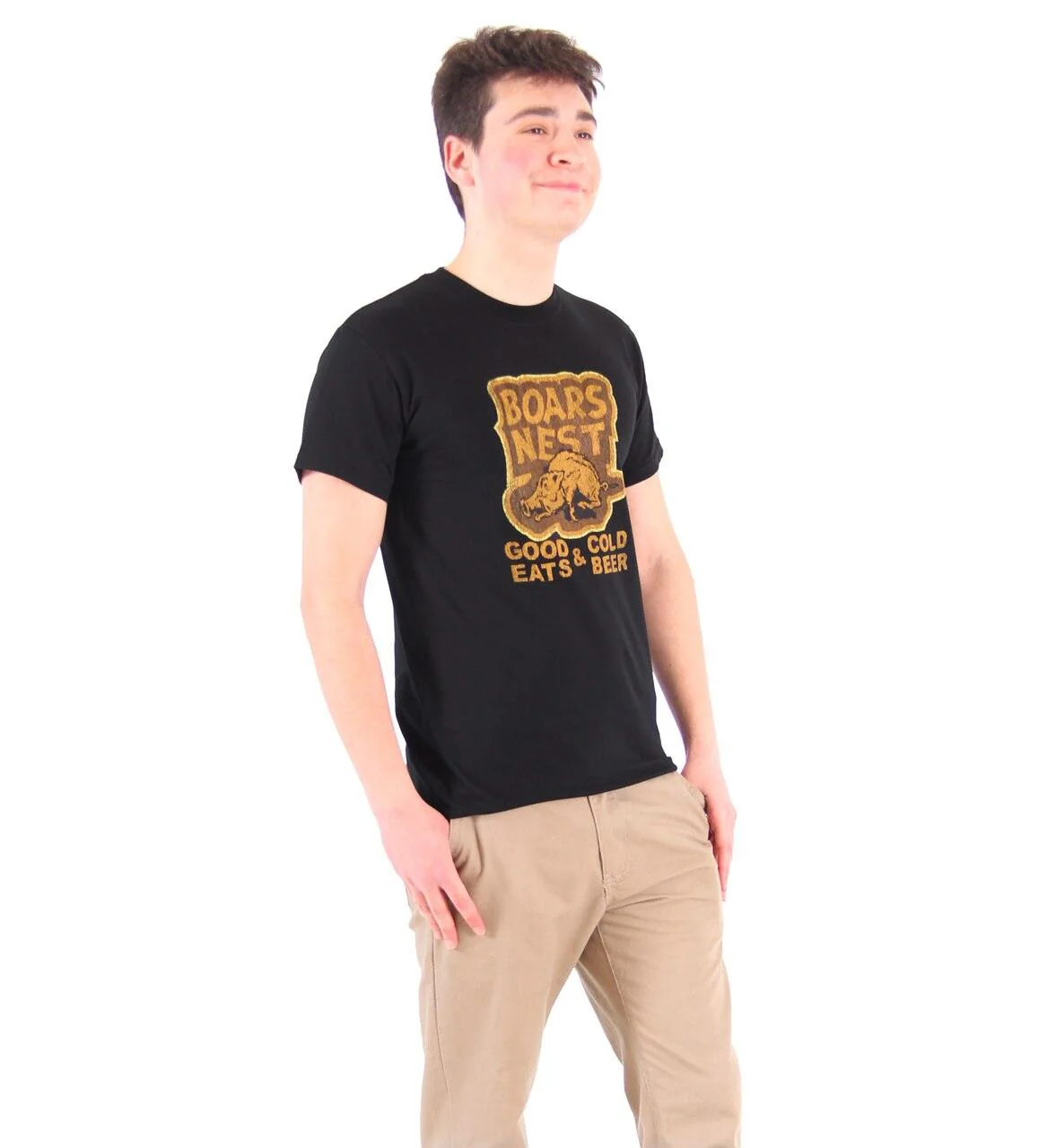 Boars Nest Good Eats & Cold Beer Adult Unisex Halloween Cosplay Costume T-shirt - Image 2