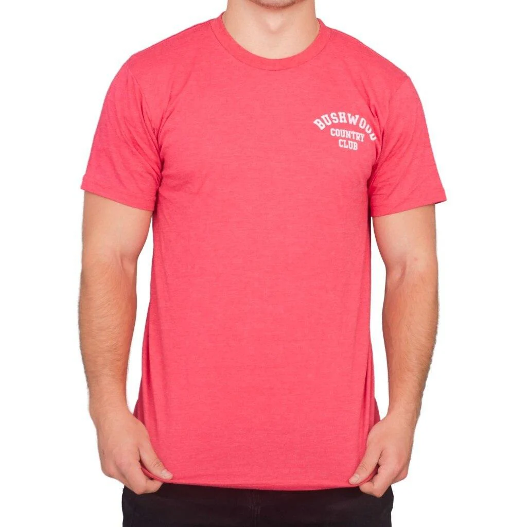 Caddyshack Bushwood Country Club Heather Red Adult Unisex T-shirt