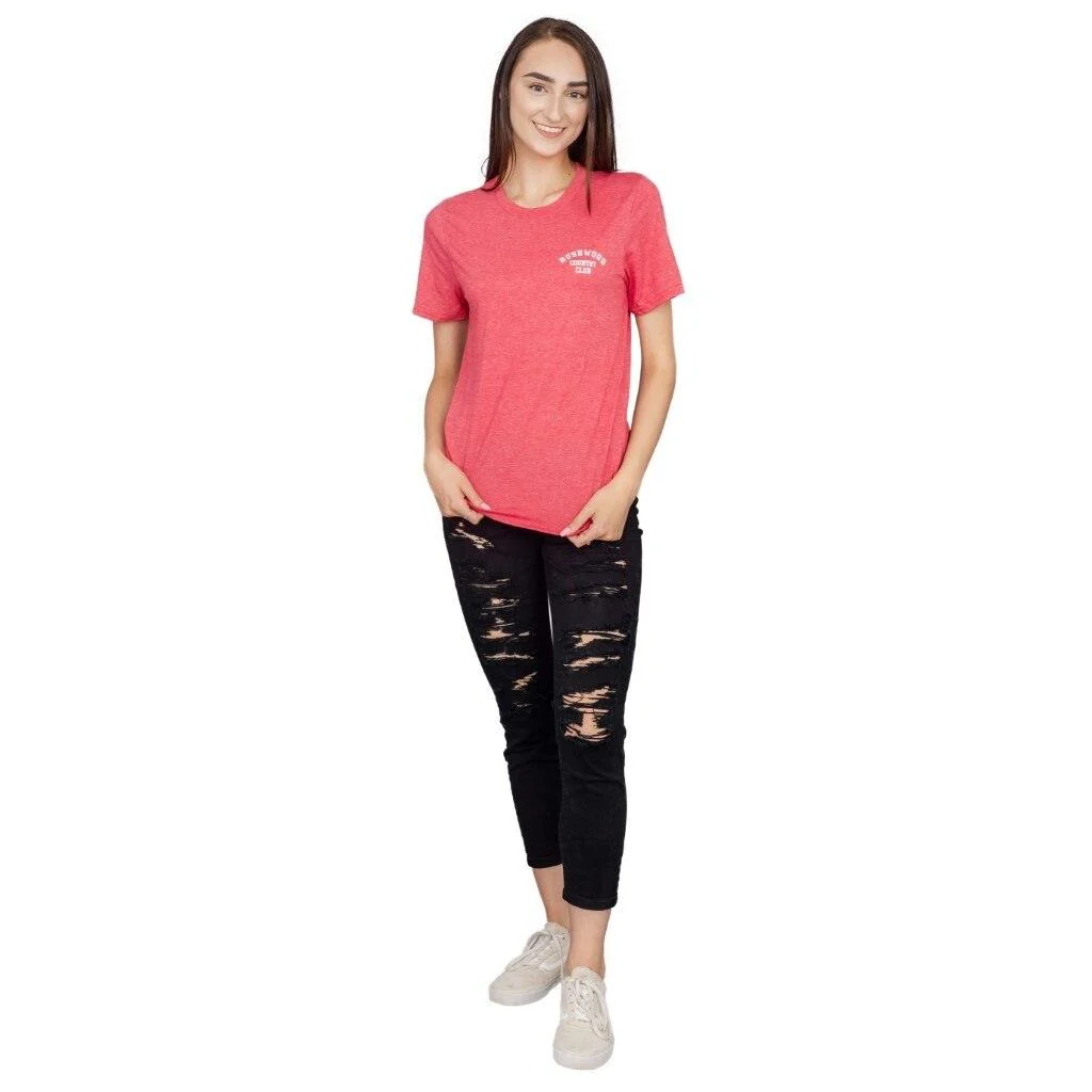 Caddyshack Bushwood Country Club Heather Red Adult Unisex T-shirt - Image 5