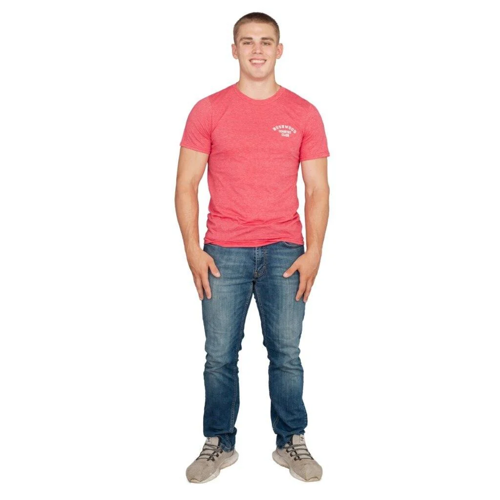 Caddyshack Bushwood Country Club Heather Red Adult Unisex T-shirt - Image 8