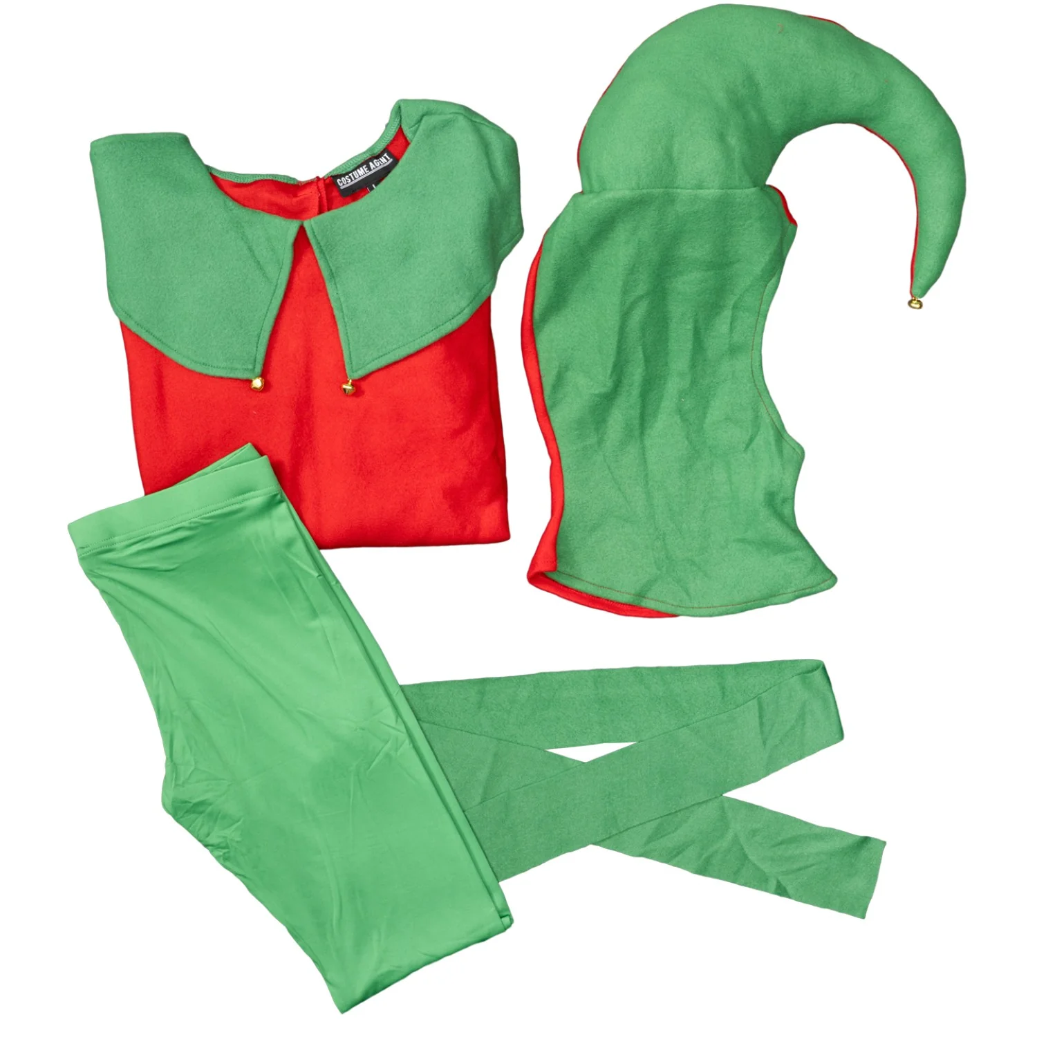 Christmas Elf Adult Unisex Halloween Cosplay Deluxe Costume Set - Image 9