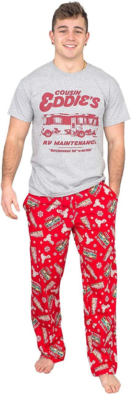Christmas Vacation Cousin Eddie's Shirt/Shitters Full Pajamas Pants Set