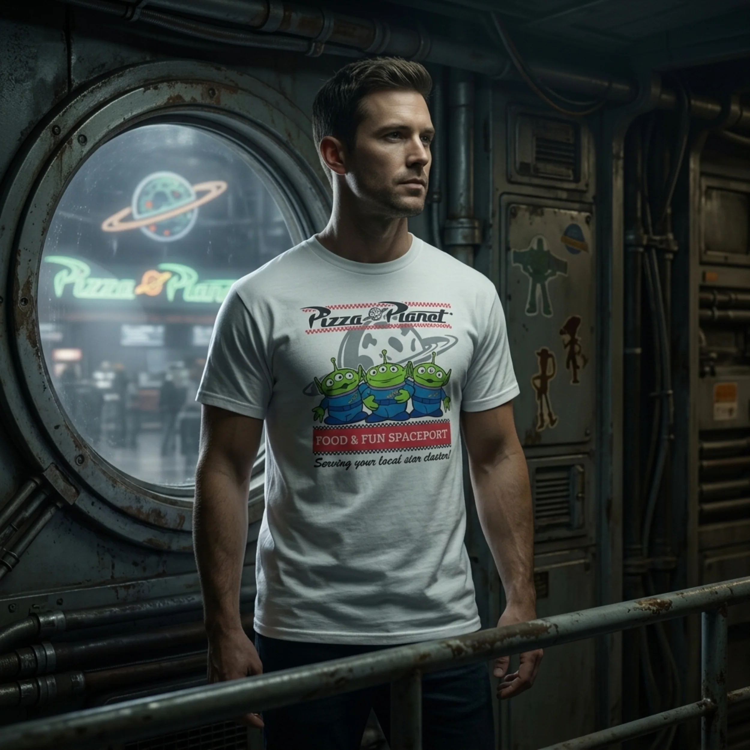 Disney Toy Story Pizza Planet Alien Adult Unisex Cosplay T-Shirt - Image 3