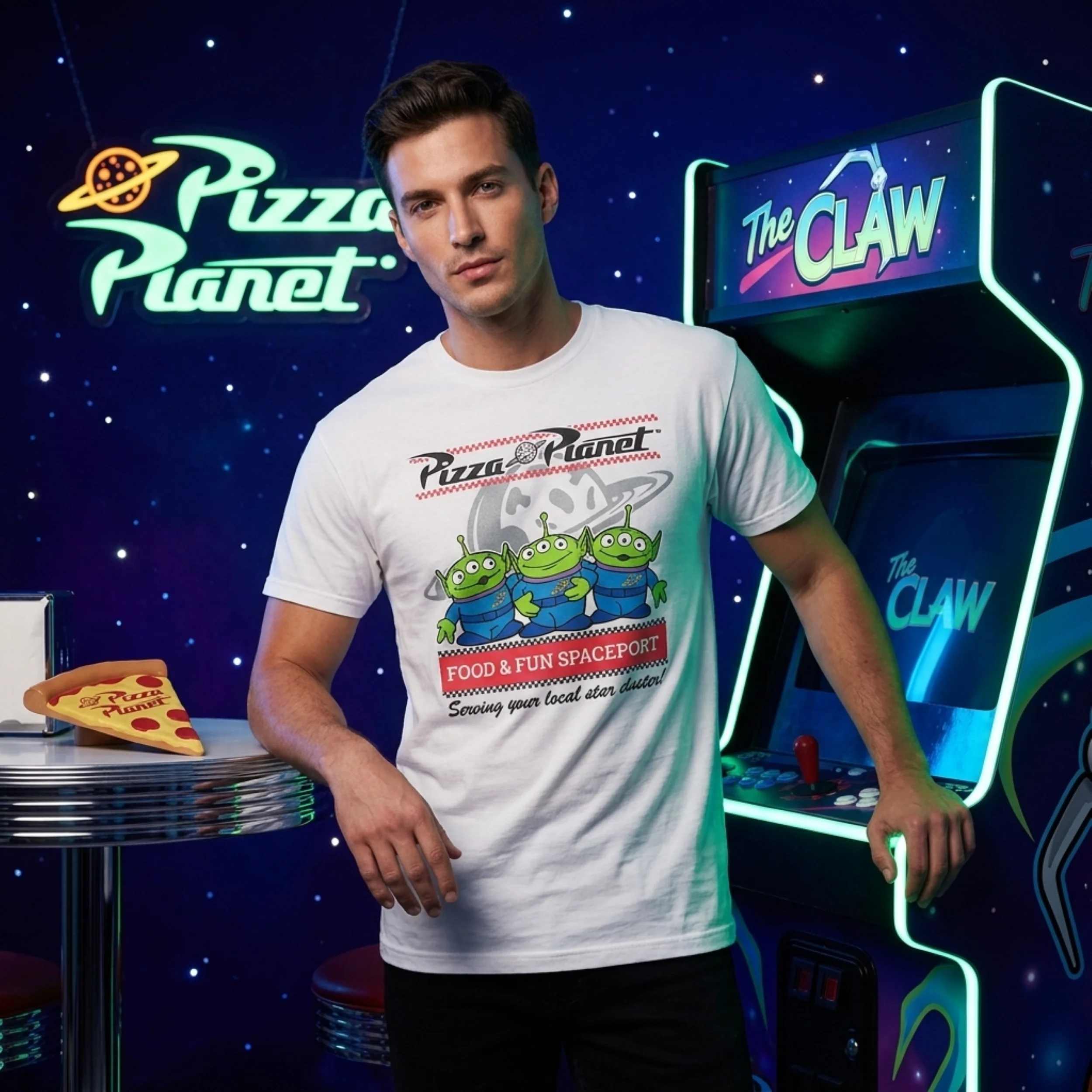 Disney Toy Story Pizza Planet Alien Adult Unisex Cosplay T-Shirt - Image 4