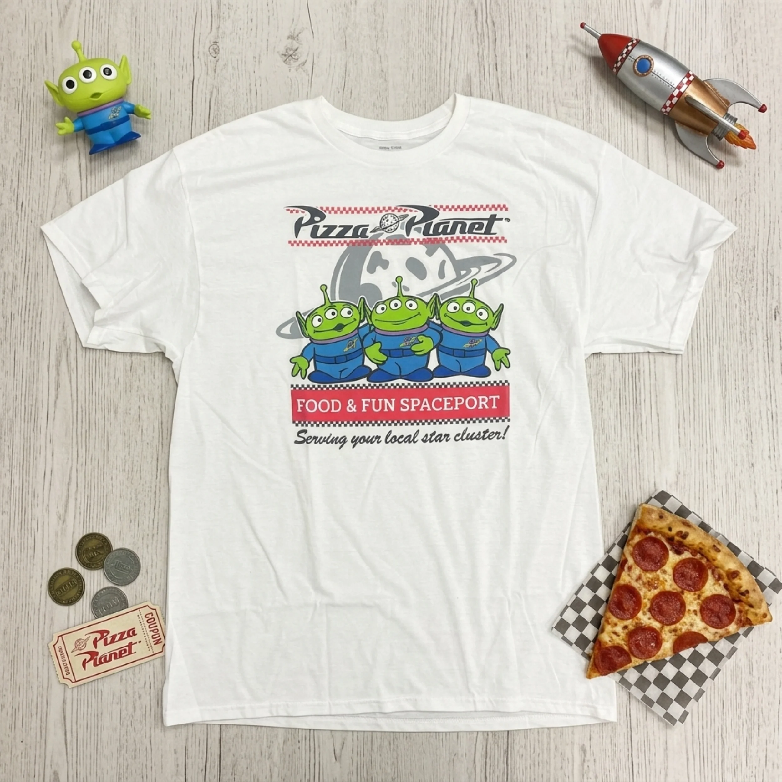 Disney Toy Story Pizza Planet Alien Adult Unisex Cosplay T-Shirt - Image 5