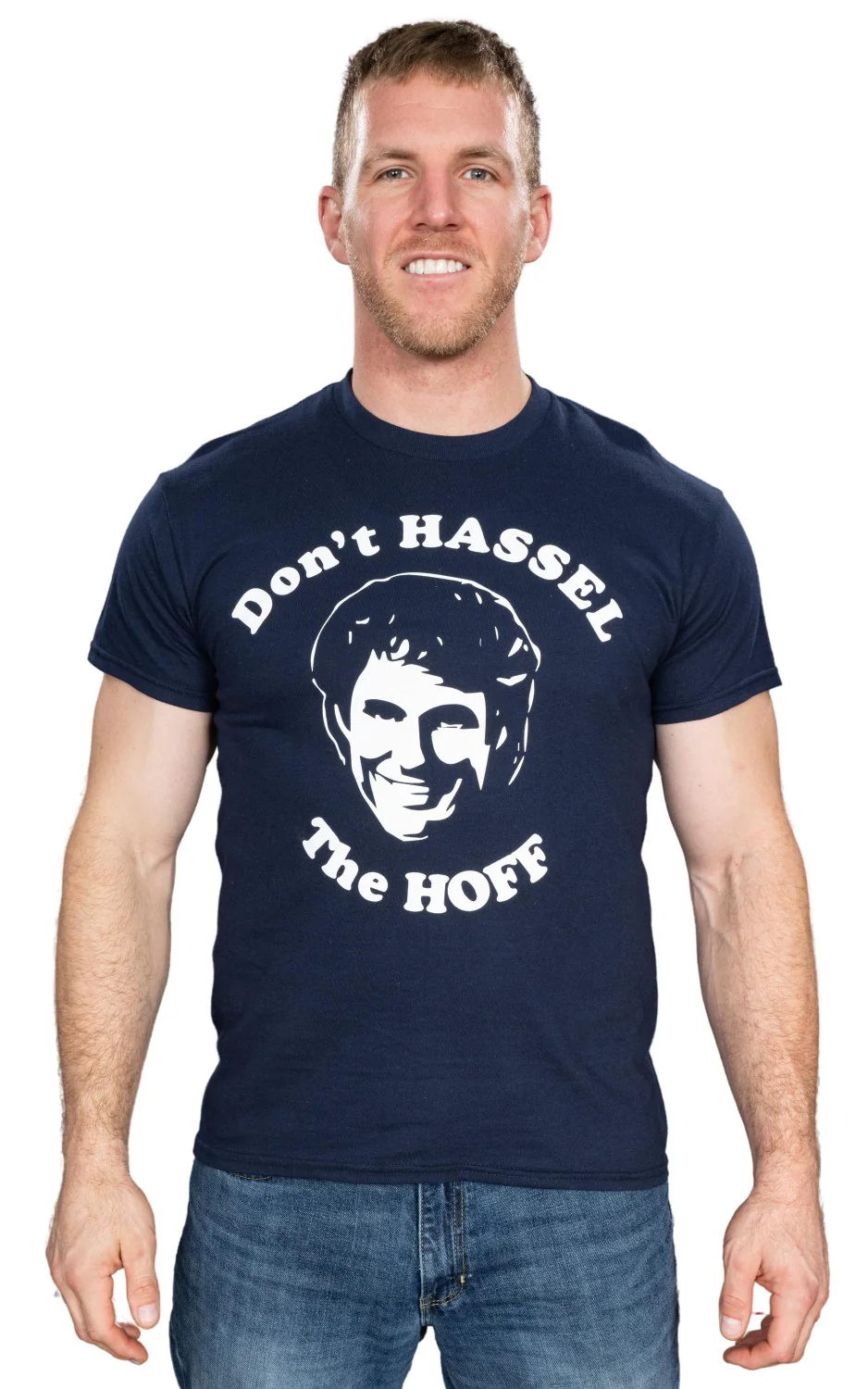 Don't Hassel The Hoff Adult Unisex Funny Gift Idea T-shirt - Image 2