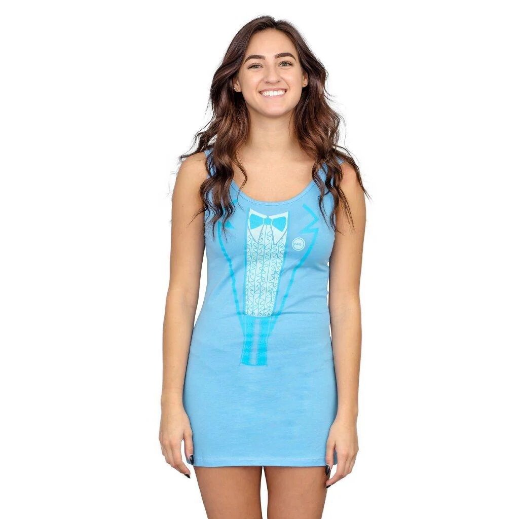 Dumb and Dumber Movie Replica Tuxedo Halloween Cosplay Costume Tank Dress - Image 3