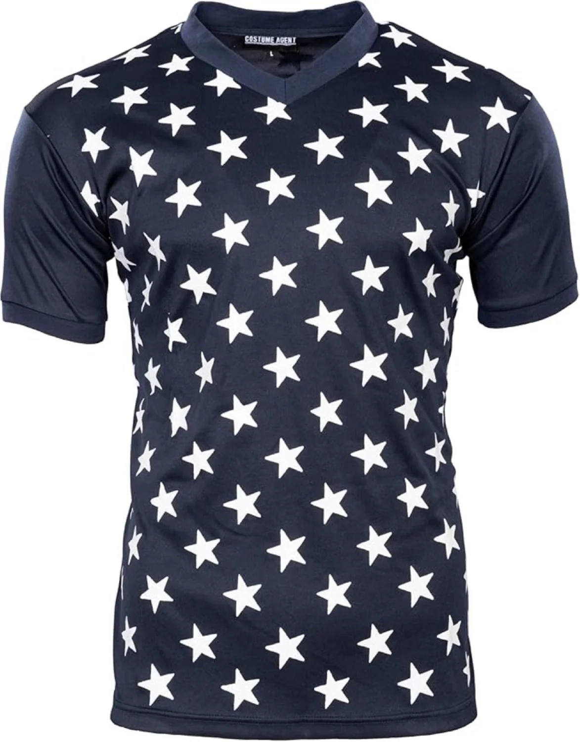 Fight Soap Salesman Tyler Stars All Over Navy Adult Halloween Costume T-Shirt Tee - Image 3