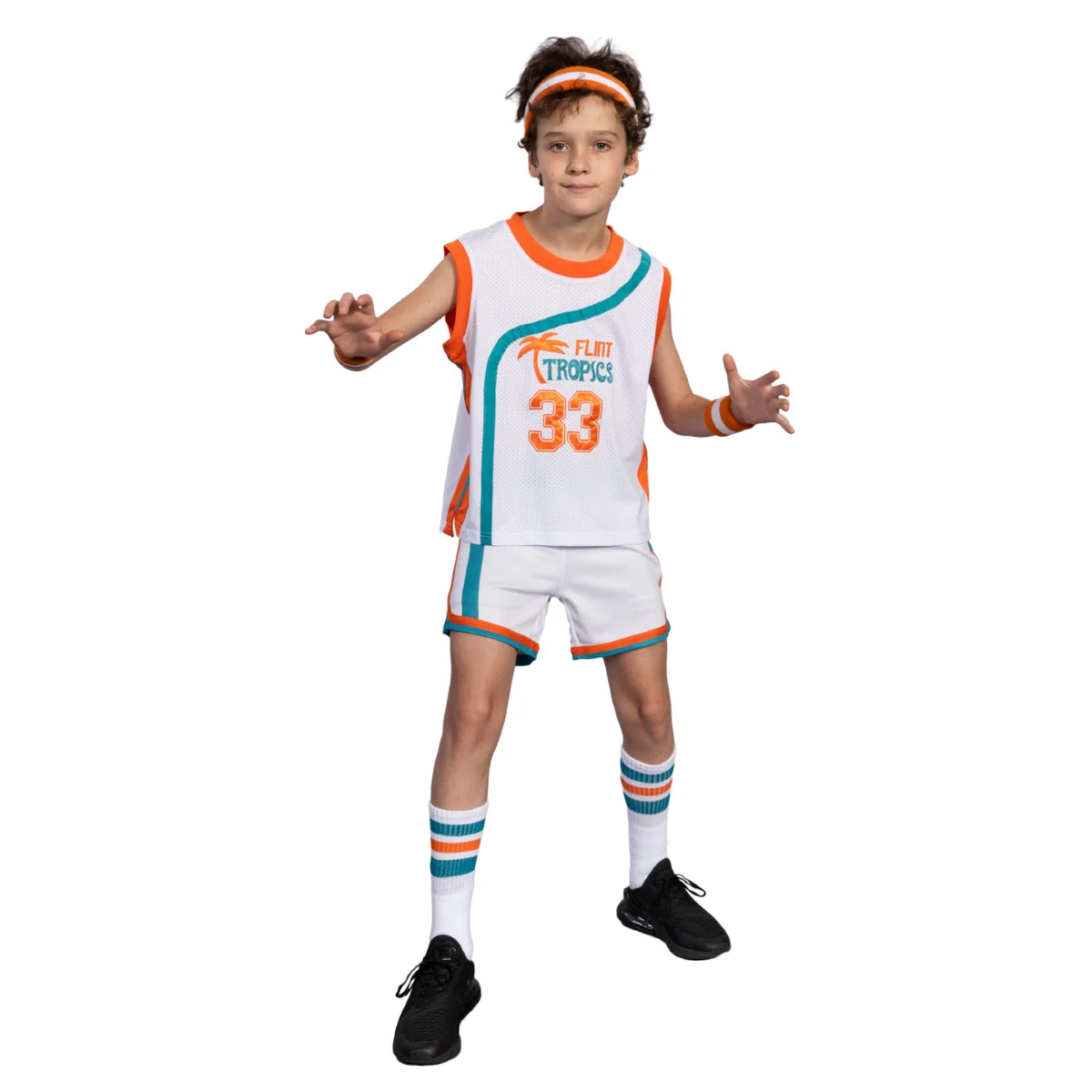 Flint Tropics Kids Unisex Basketball Halloween Cosplay Complete Set
