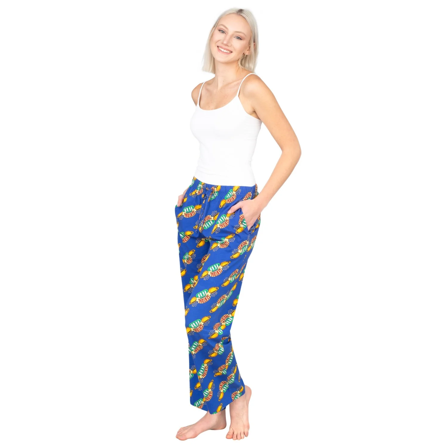 Friends Central Perk Coffee Shop Christmas Lounge Pants - Image 3
