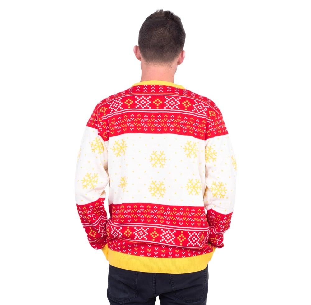Friends TV 1990s TV Series Holiday Armadillo Adult Unisex Ugly Christmas Sweater - Image 2