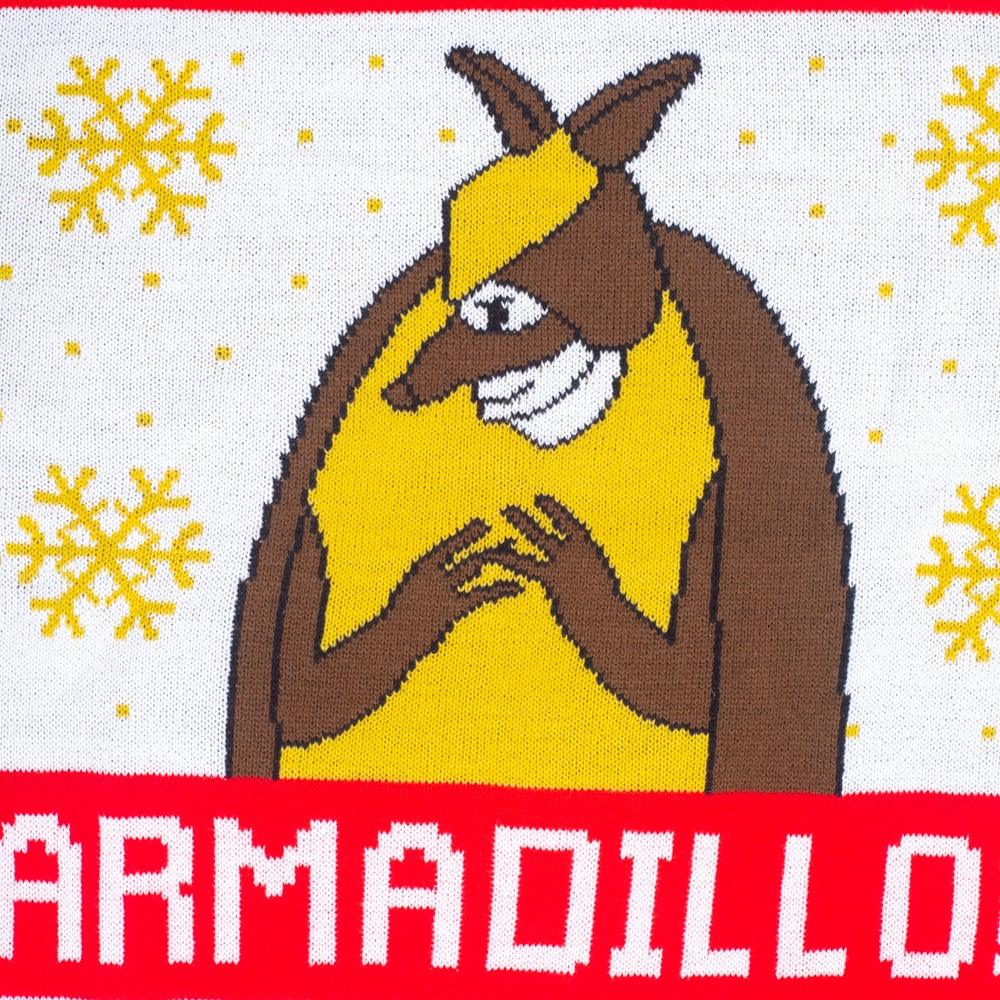 Friends TV 1990s TV Series Holiday Armadillo Adult Unisex Ugly Christmas Sweater - Image 3