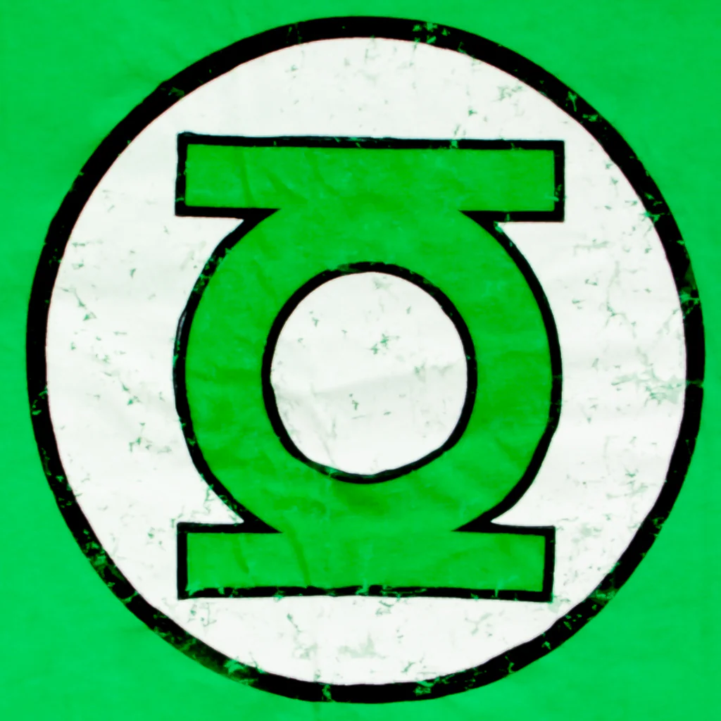 Green Lantern Logo Striped Sleeve Adult Unisex Halloween Cosplay T-shirt - Image 2
