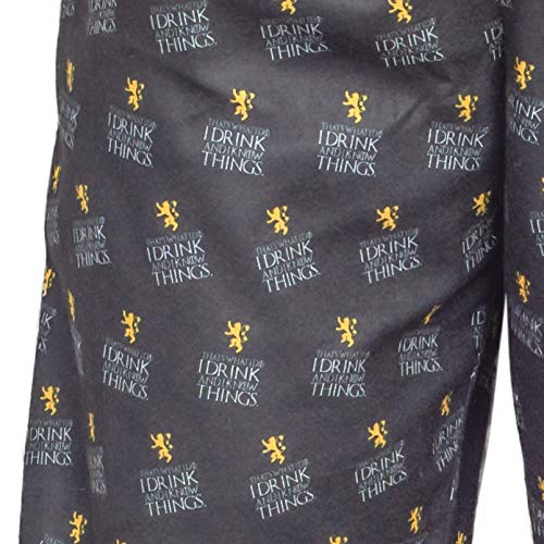 GOT I Drink and I Know Things Adult Unisex Funny Lounge Pants Pajamas - Image 5