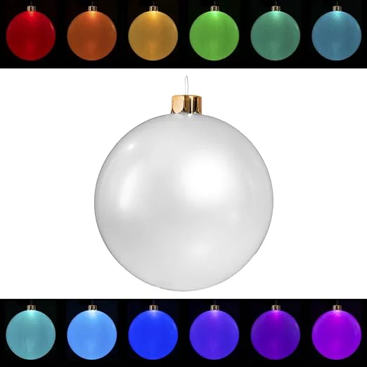 Inflatbale Oversized Ornaments Balls Outdoor Indoor Light up LED - Image 2