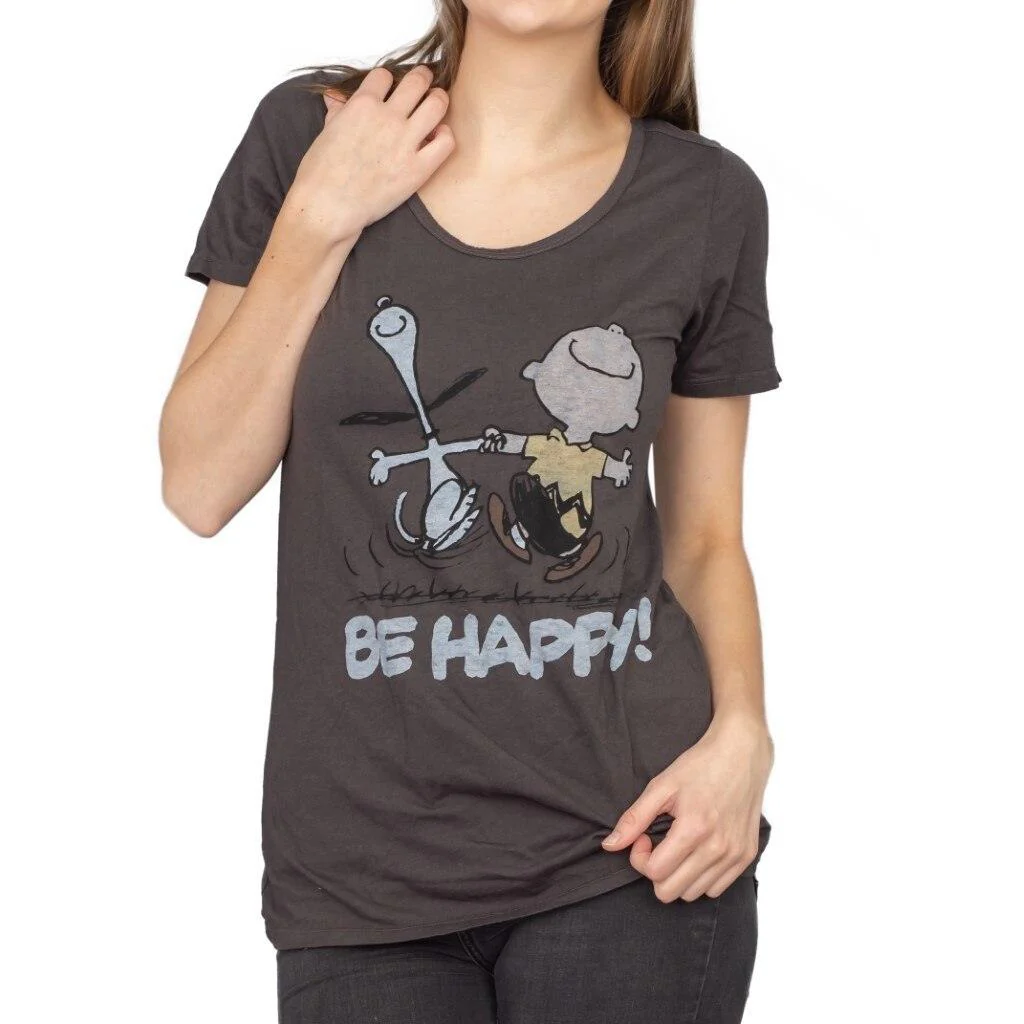 Junk Food Peanuts Be Happy T-Shirt - Image 3