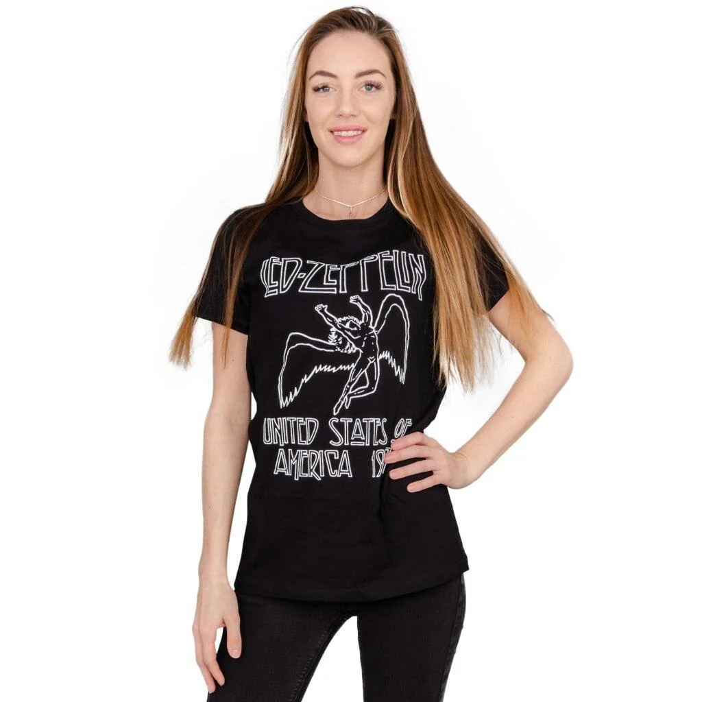 Led Zeppelin 1977 American Tour Juniors T-shirt - Image 2