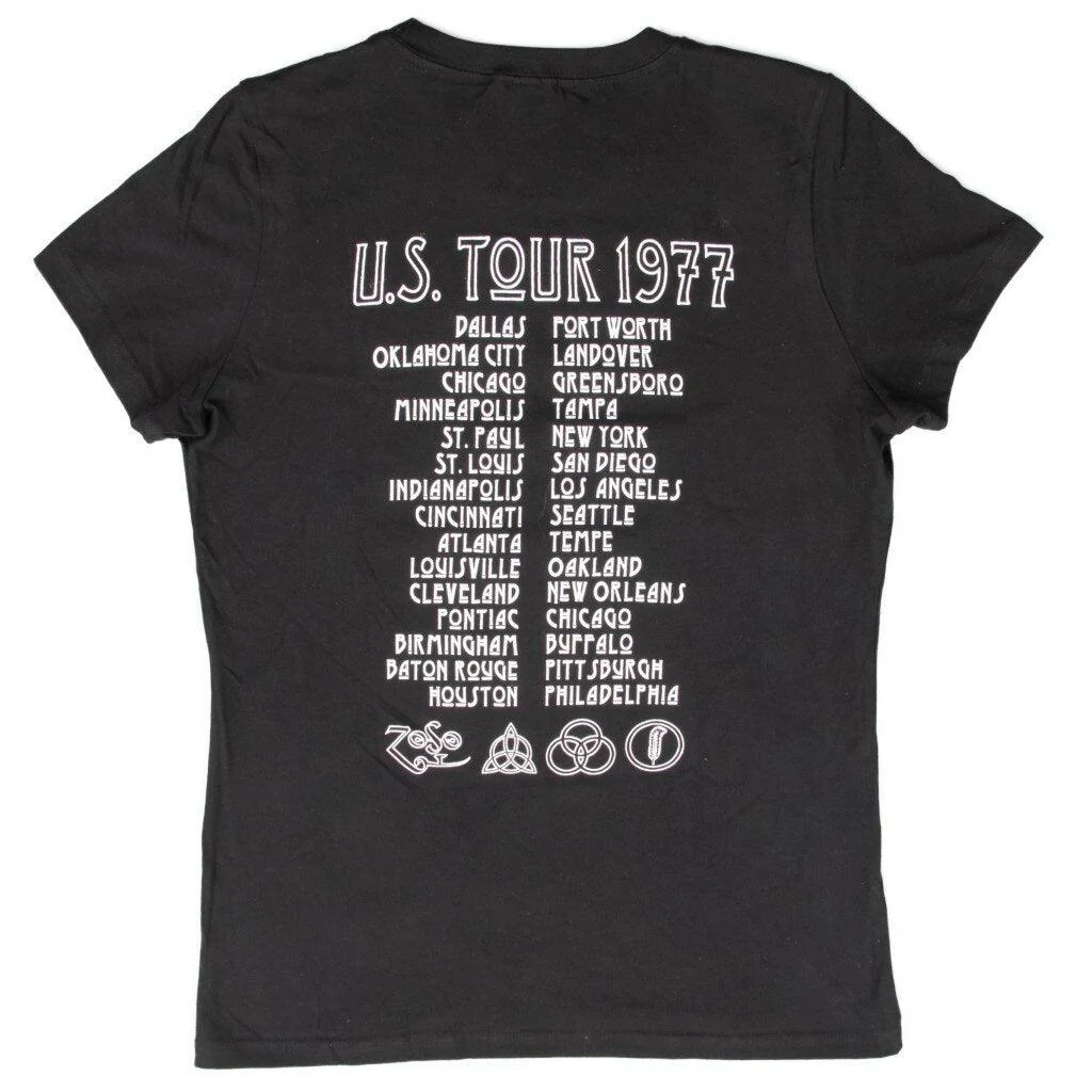 Led Zeppelin 1977 American Tour Juniors T-shirt - Image 3