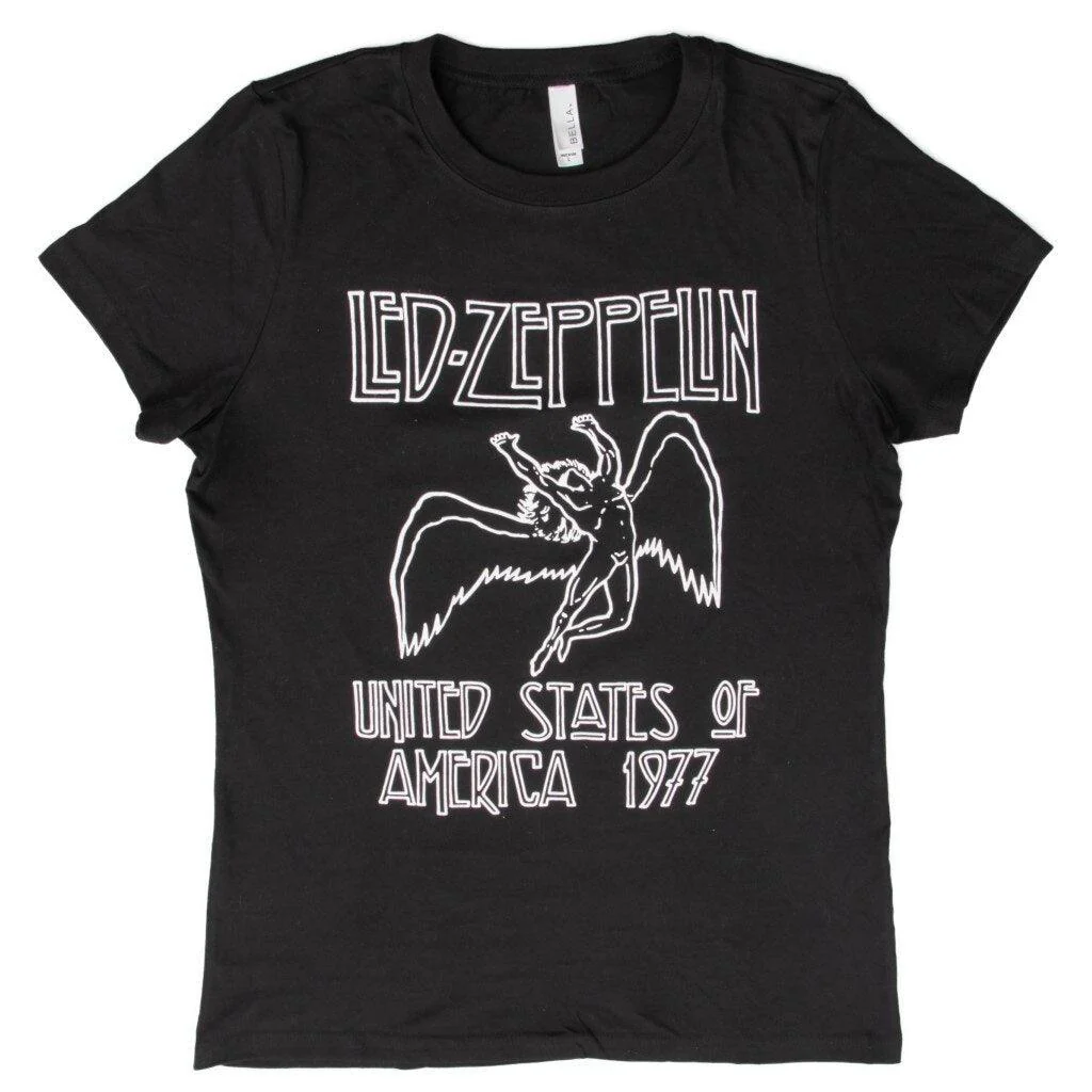 Led Zeppelin 1977 American Tour Juniors T-shirt - Image 4