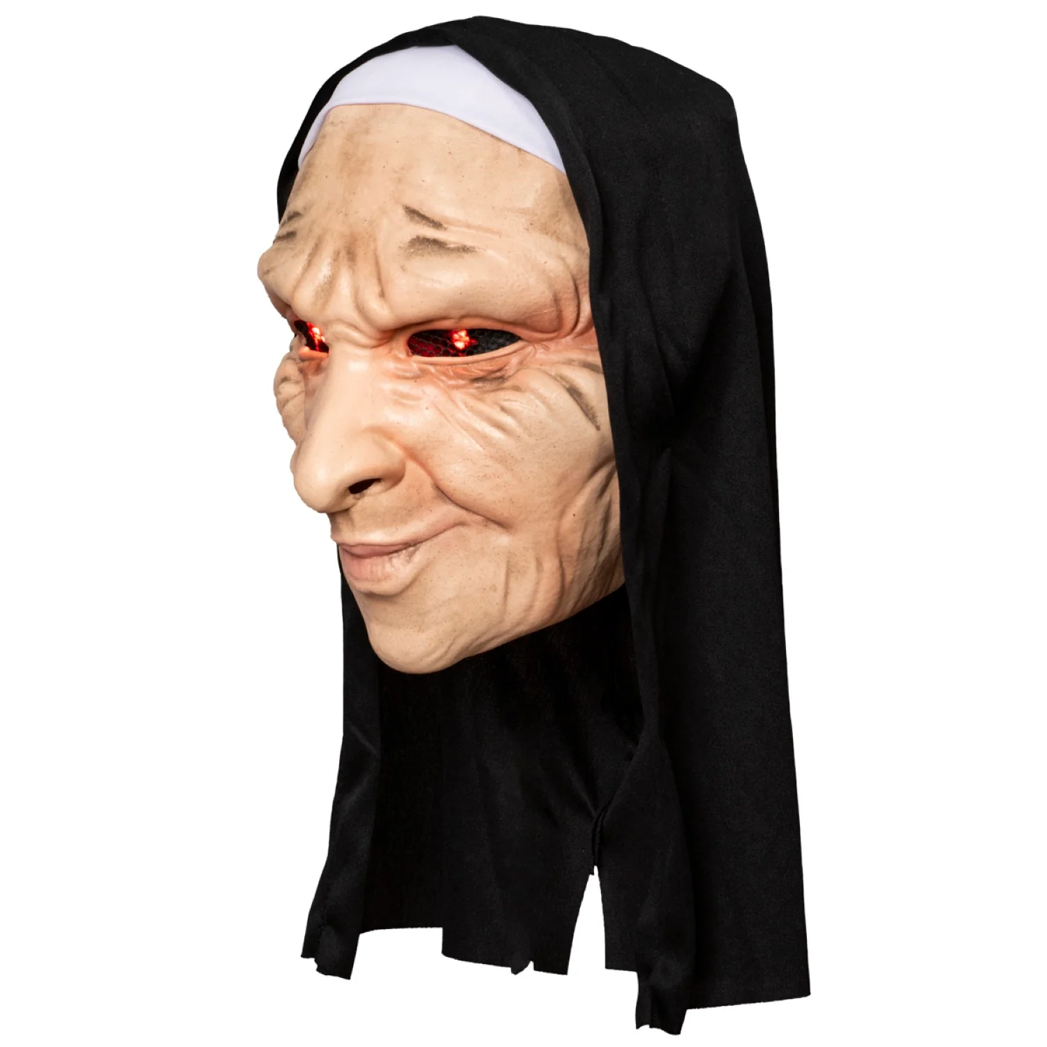Scary Movie Nun Halloween Cosplay Costume Light Up Halloween Costume Mask - Image 2