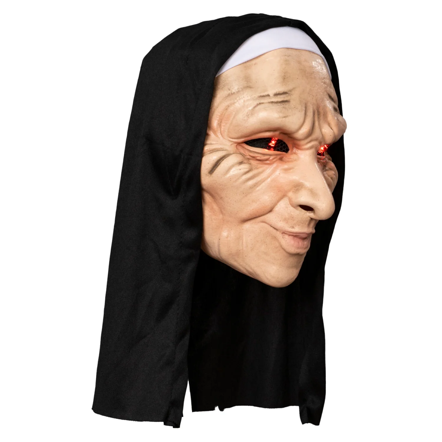 Scary Movie Nun Halloween Cosplay Costume Light Up Halloween Costume Mask - Image 6