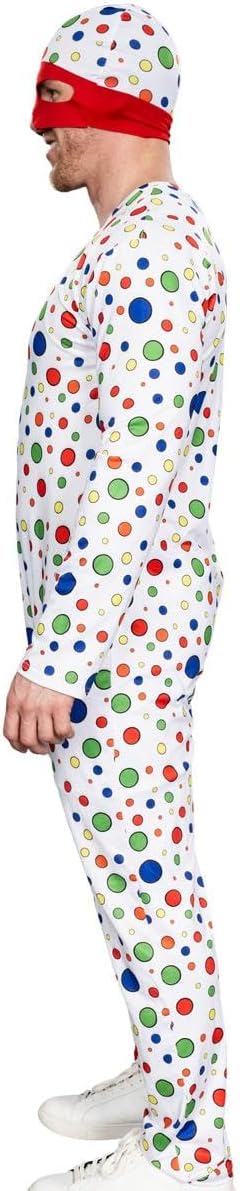 Polka-Dot Man Cosplay Halloween Cosplay Costume Jumpsuit and Mask Hat Set - Image 2