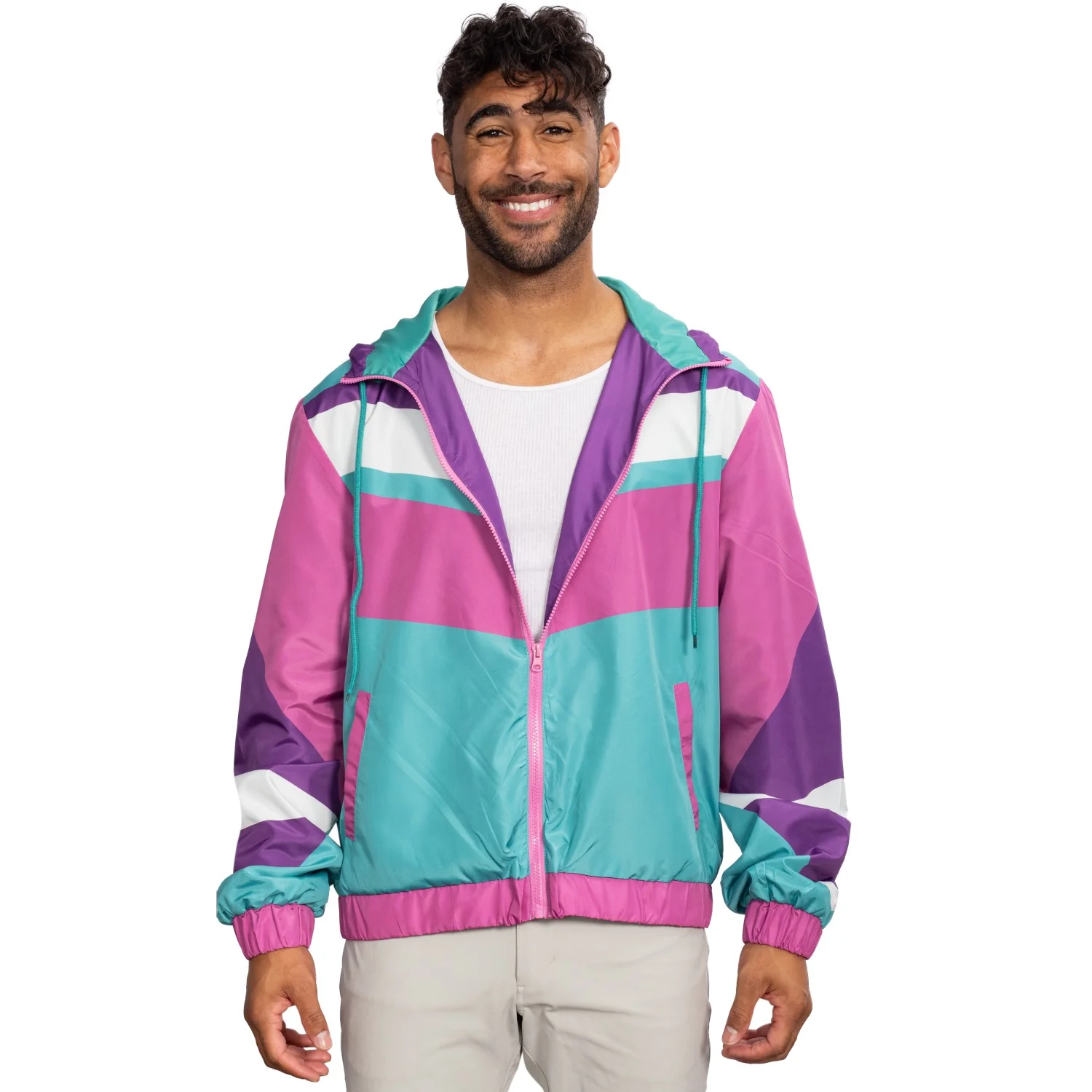 Retro Halloween Cosplay Windbreaker 1980s & 1990s Lightweight Jacket
