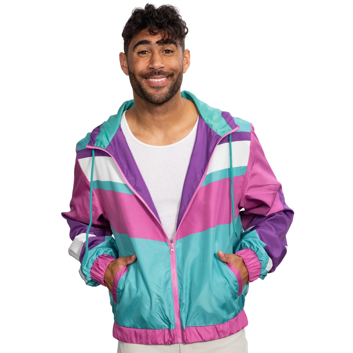 Retro Halloween Cosplay Windbreaker 1980s & 1990s Lightweight Jacket - Image 2