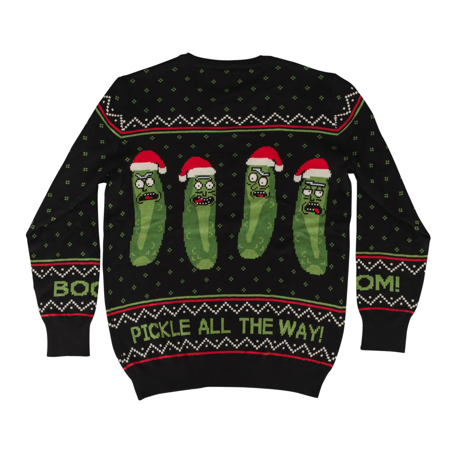 Rick and Morty Boom! PickleRick Adult Ugly Christmas Sweater - Image 2