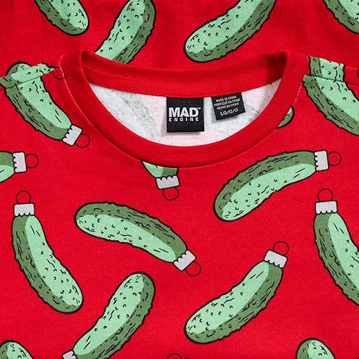 Rick and Morty Pickle Youth Unisex Red Sweatshirt - Image 5