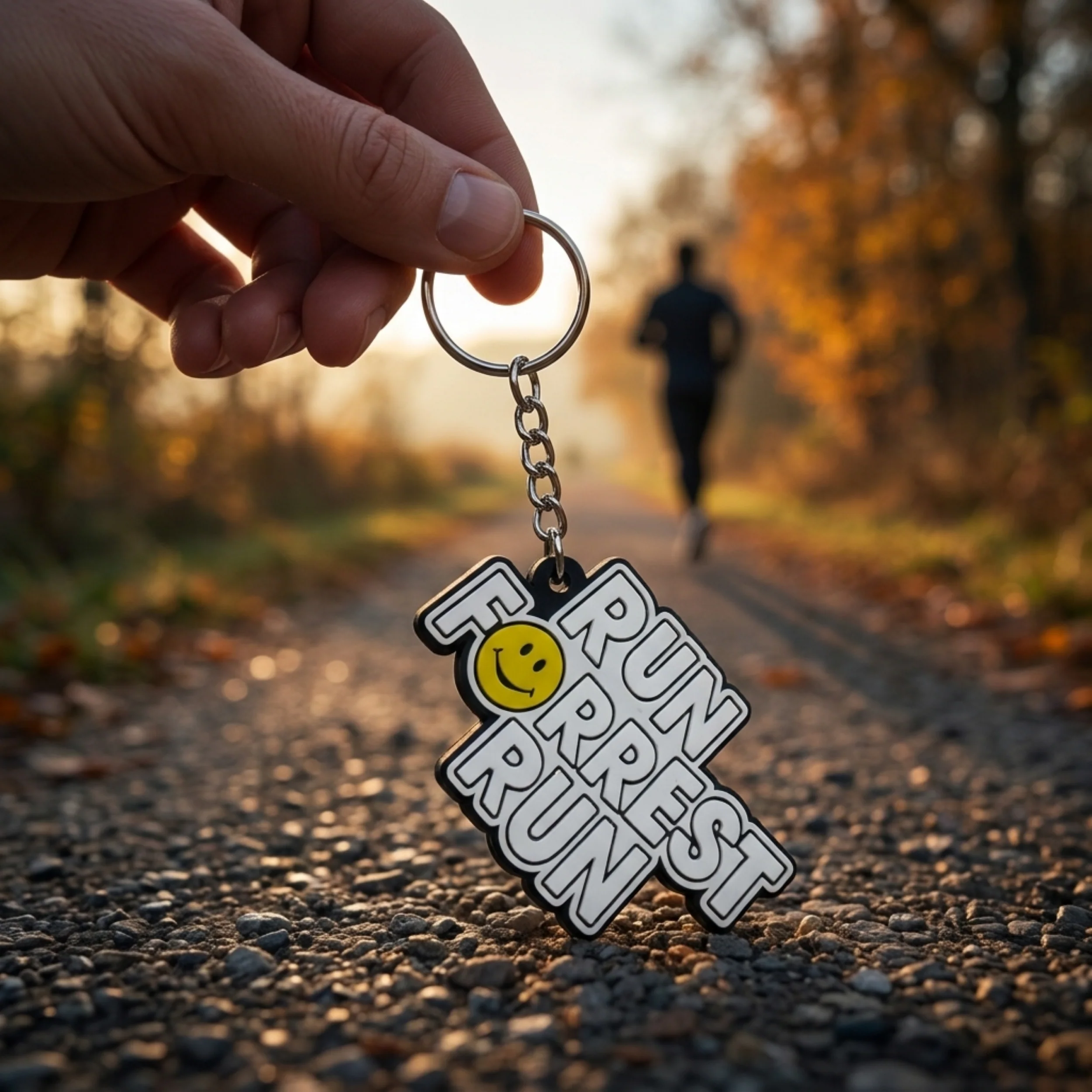 Run Forrest Run Keychain 1990s Nostalgia Gift - Image 3