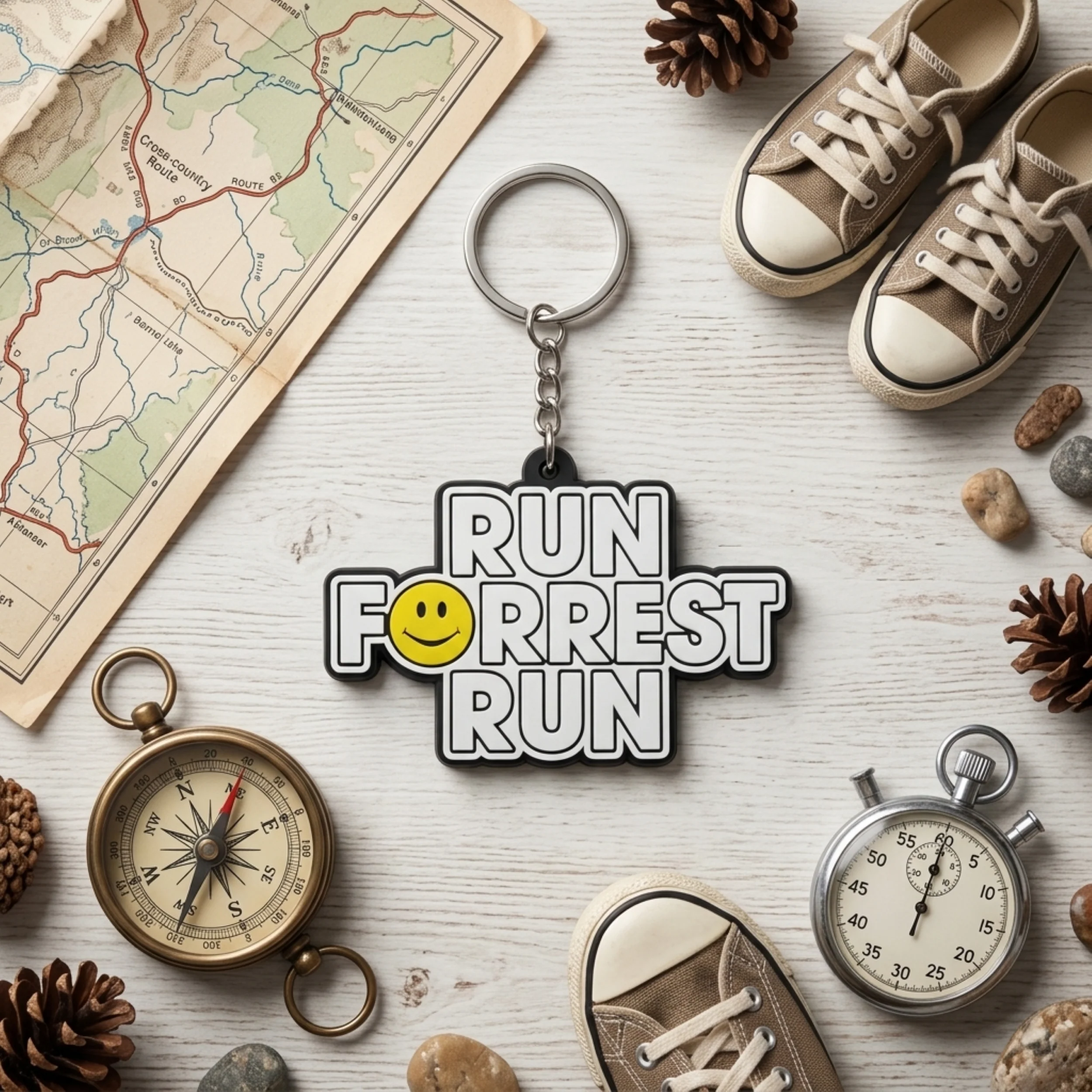 Run Forrest Run Keychain 1990s Nostalgia Gift - Image 4