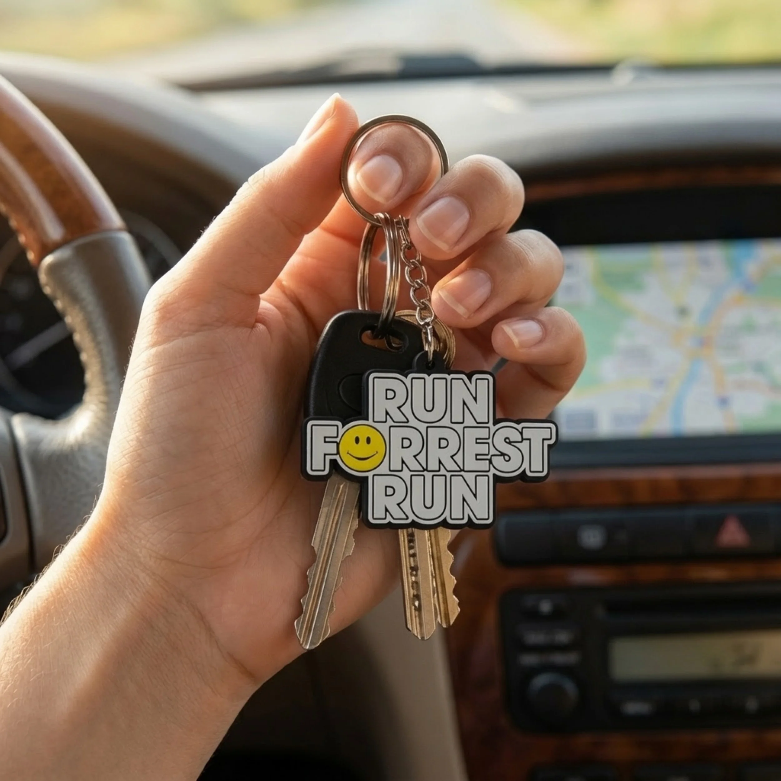 Run Forrest Run Keychain 1990s Nostalgia Gift - Image 6