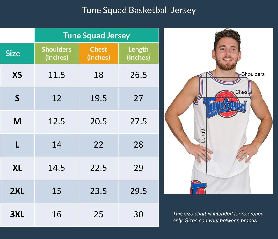 Space Jam Tune Squad Unisex Basketball Halloween Cosplay Costume Jersey - Image 2