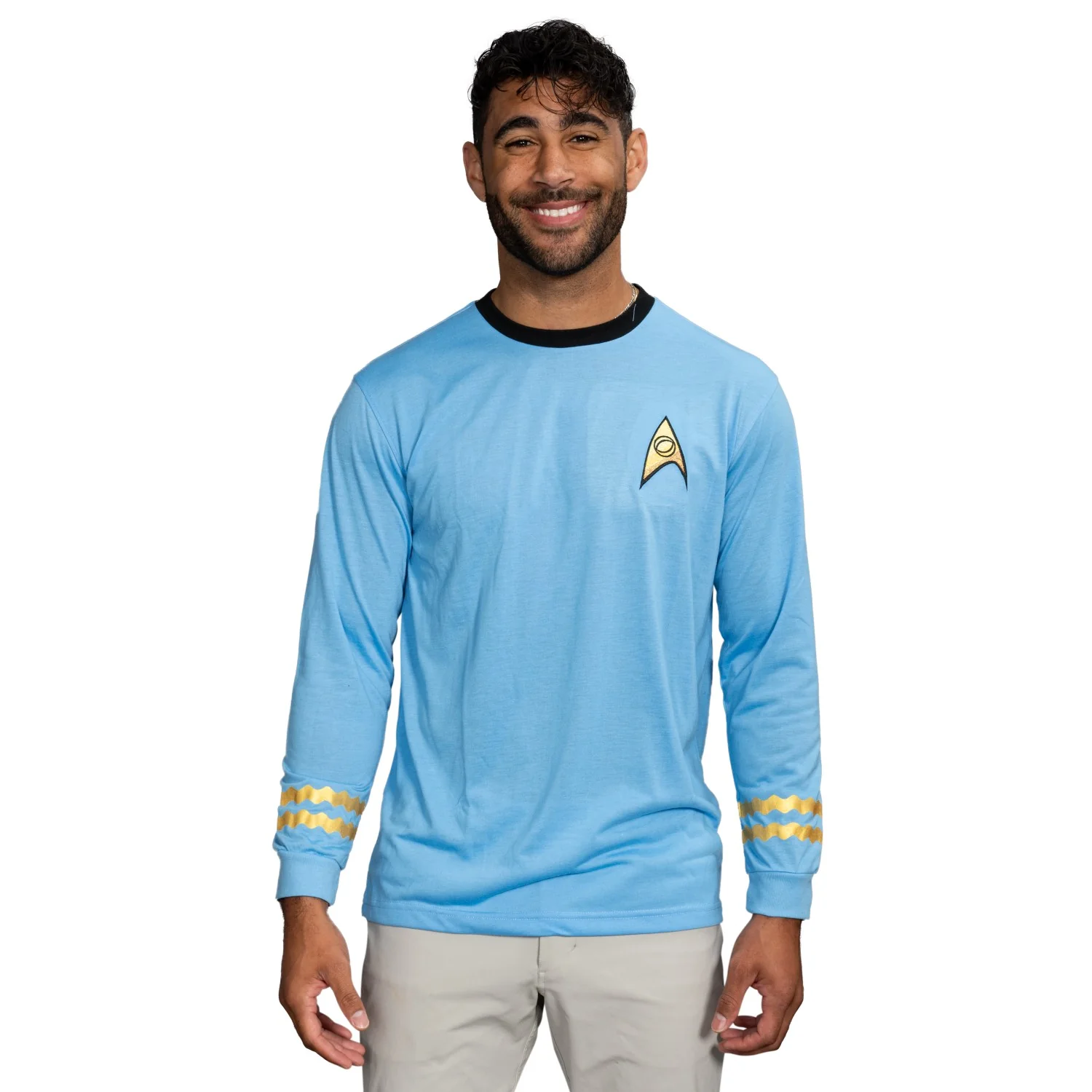 Star Trek Long Sleeve Halloween Costume T-shirt - Commander, Medical Sciences and Engineering - Image 8