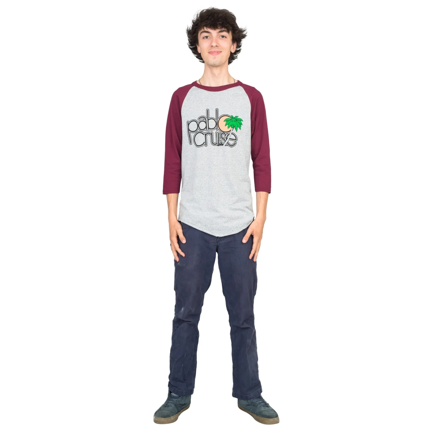 Step Bros Pablo Cruise Adult Unisex Replica Raglan Halloween Cosplay Costume T-Shirt - Image 2