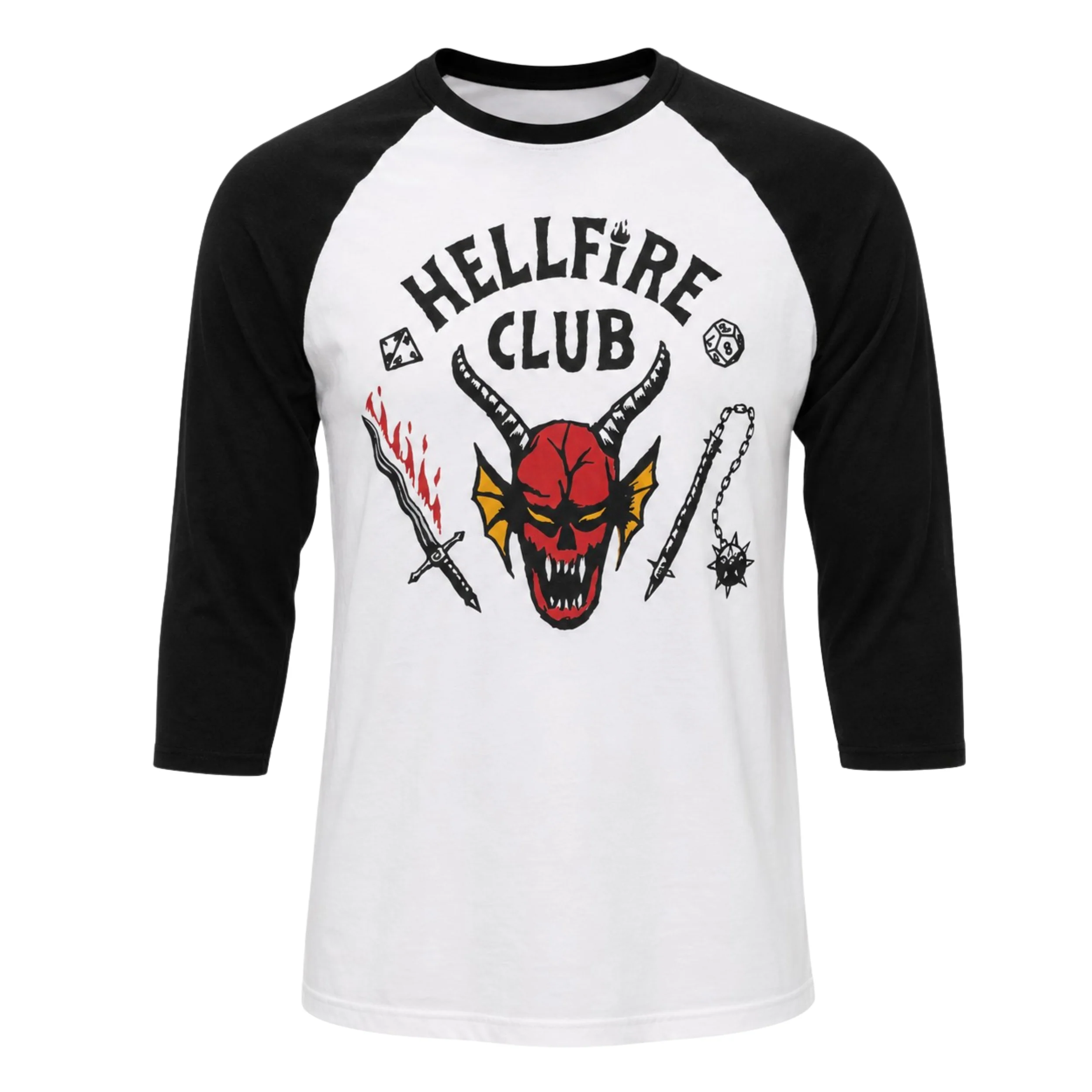 Stranger Things Hellfire Club Replica TV Series Adult Unisex Halloween Cosplay Costume T-Shirt