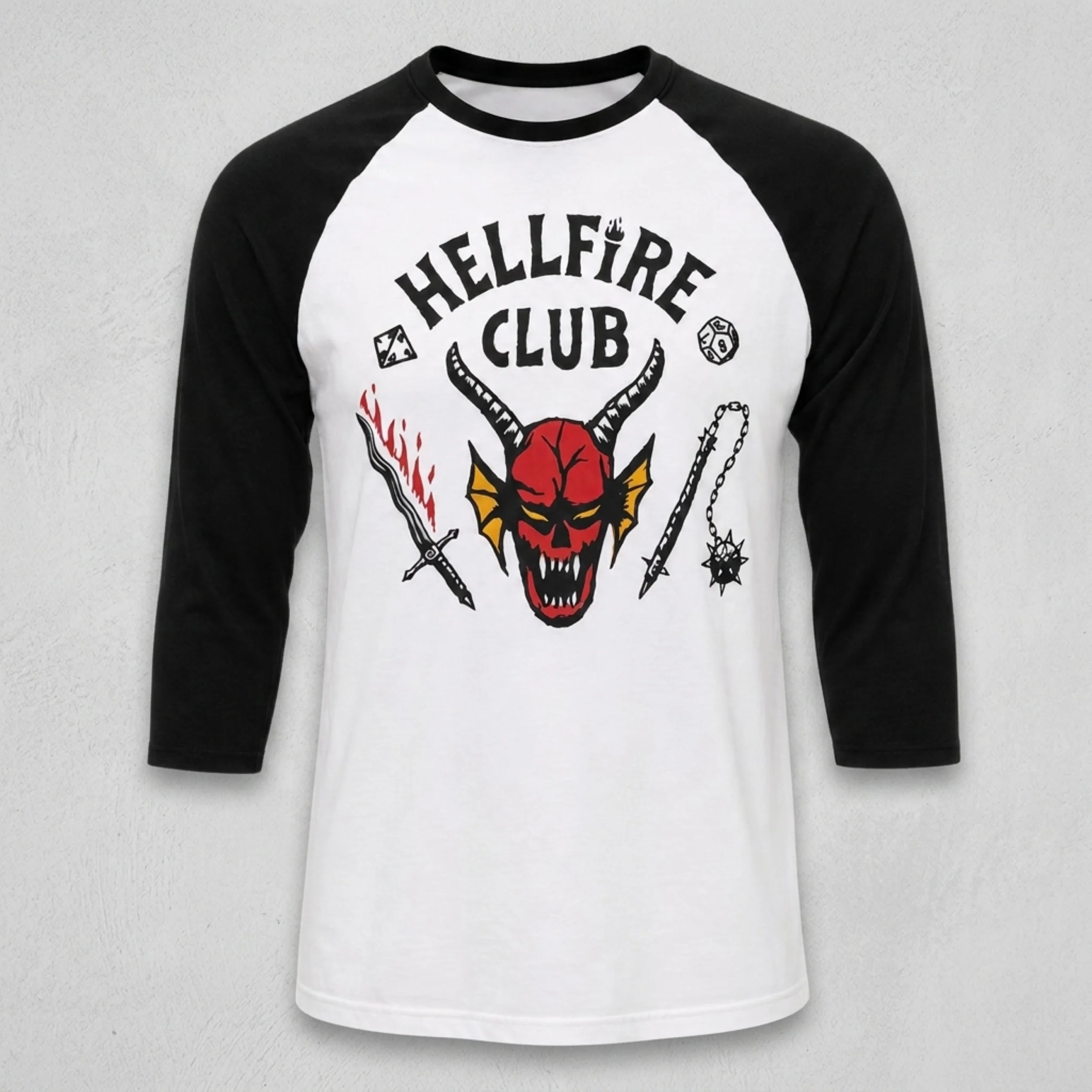 Stranger Things Hellfire Club Replica TV Series Adult Unisex Halloween Cosplay Costume T-Shirt - Image 2