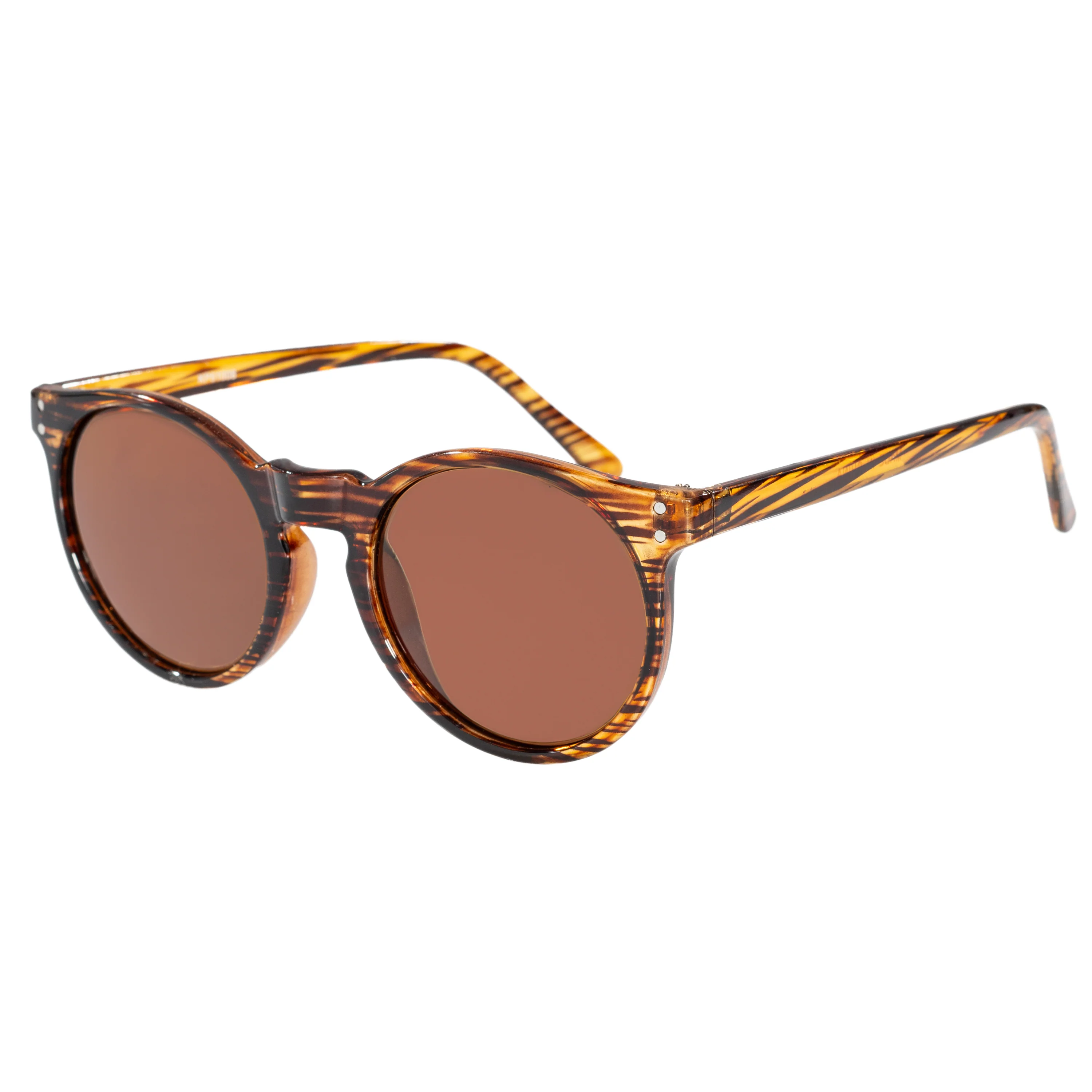 Sunglasses for Men Women Tortoiseshell Tan Brown Dark Lens Glasses - Image 3
