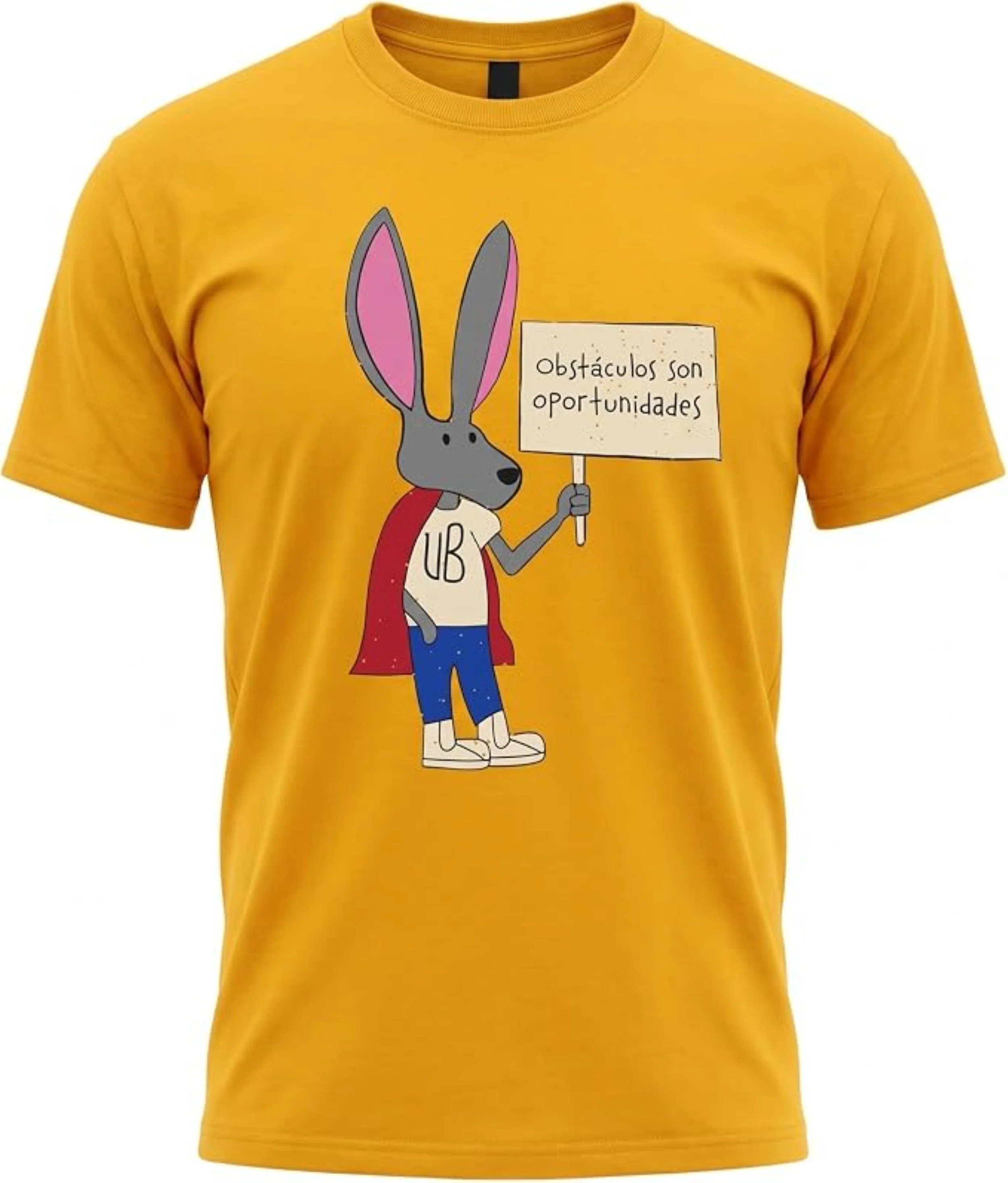 Superhero Bunny Halloween Costume T-Shirts for Adults Obstáculos Son Oportunidades Graphic Tee